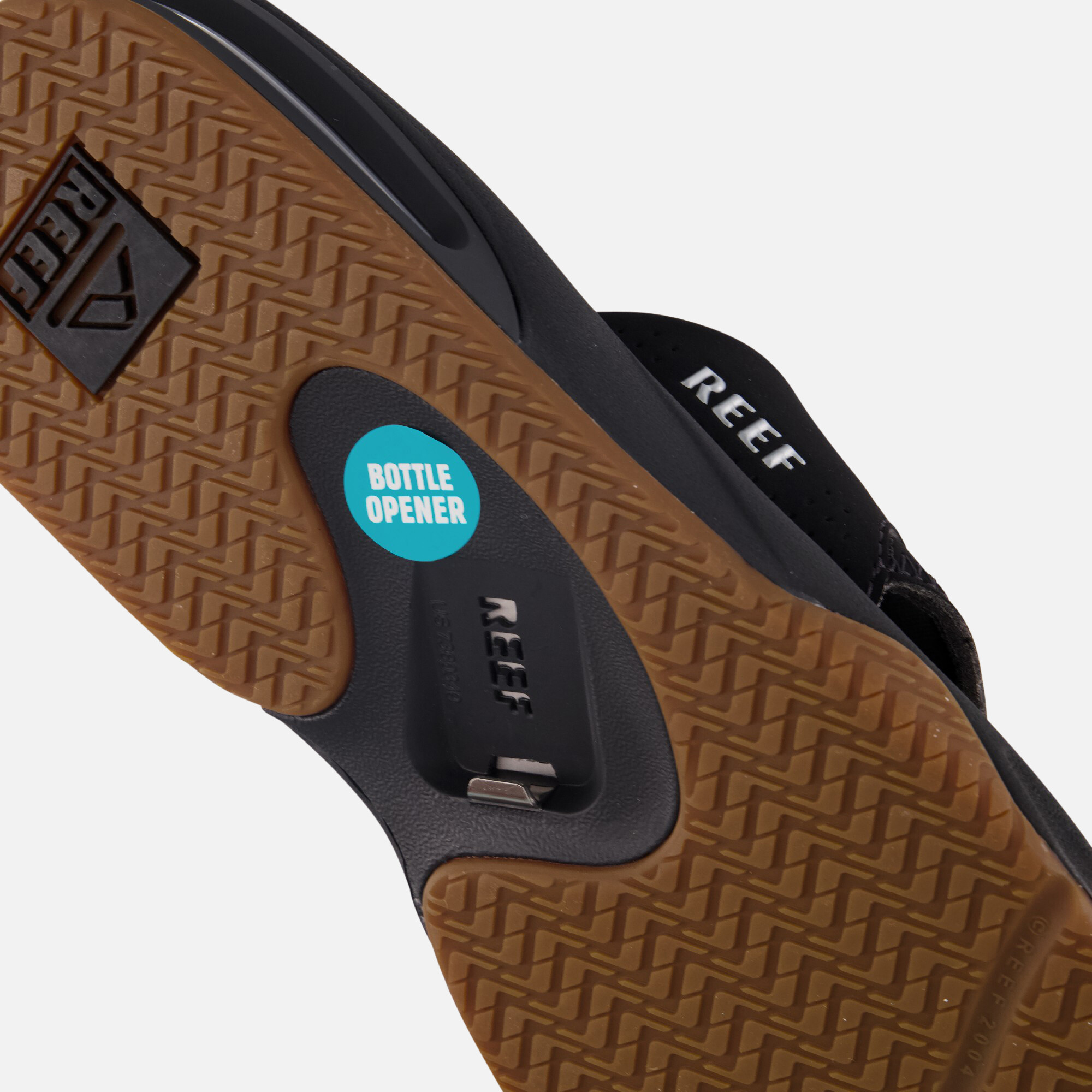 Reef Fanning Slippers zwart Synthetisch afbeelding 4
