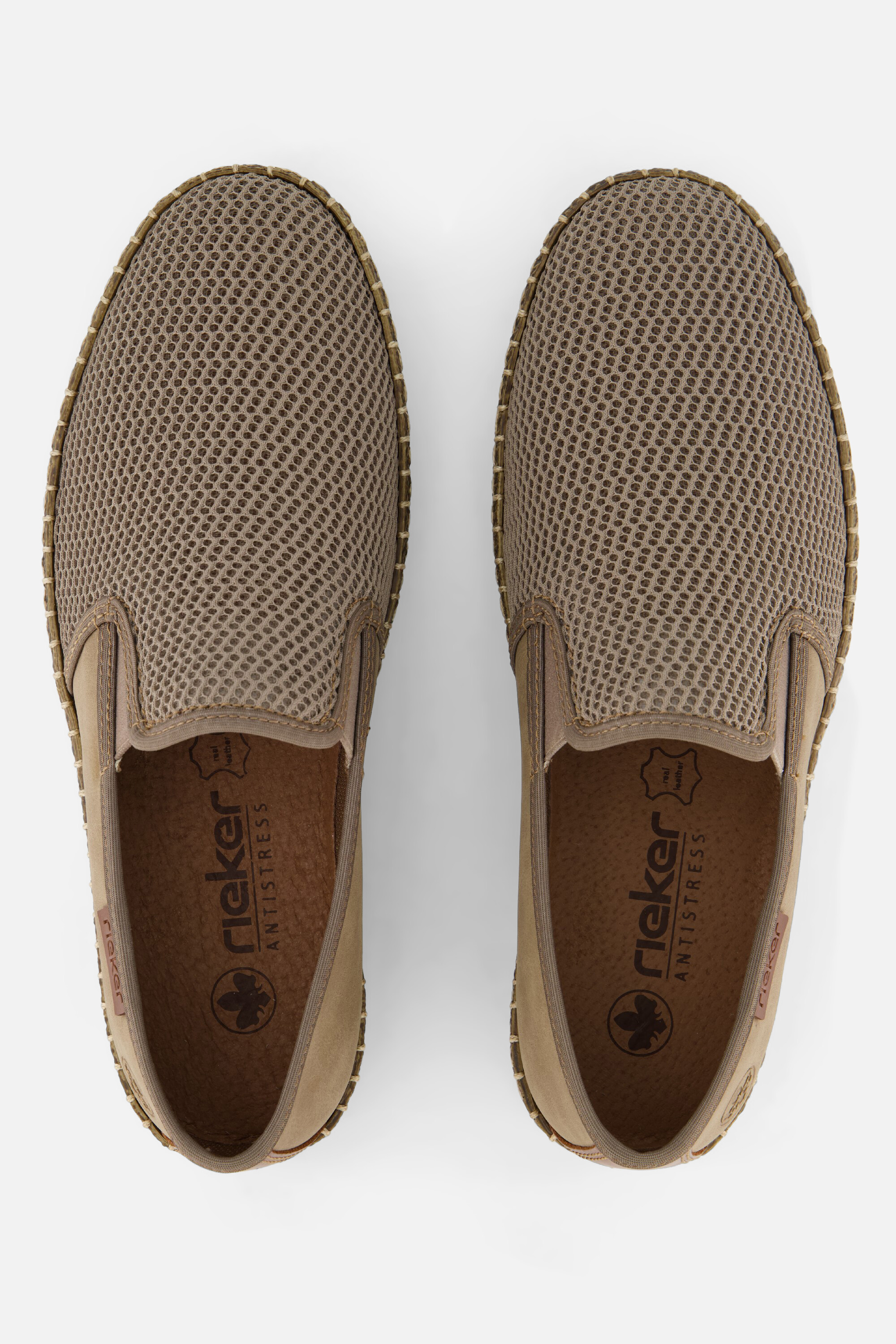 Rieker Ariaccia Instappers taupe Leer afbeelding 2