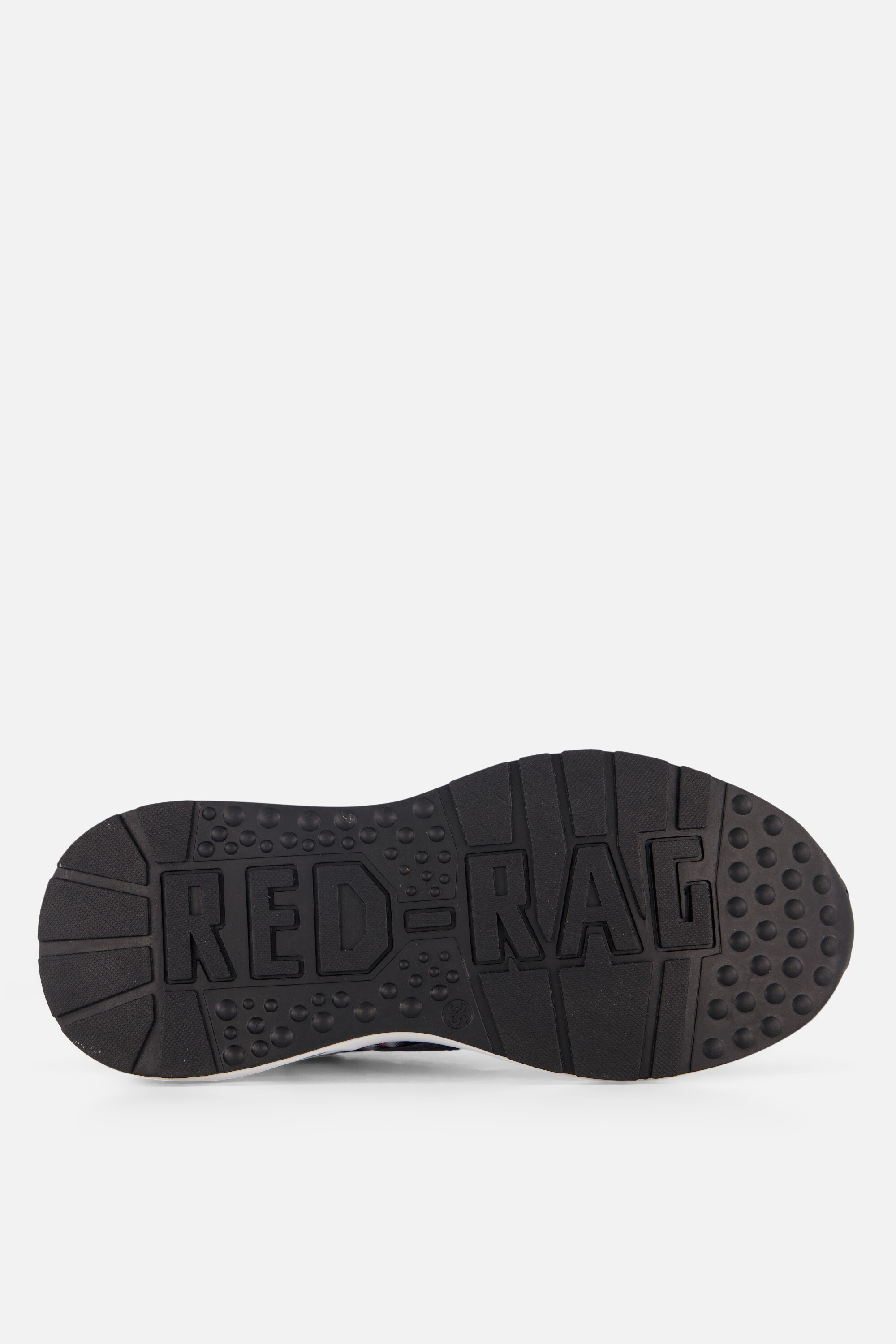 Red-Rag Sock Speedlace Sneakers zwart Textiel afbeelding 3