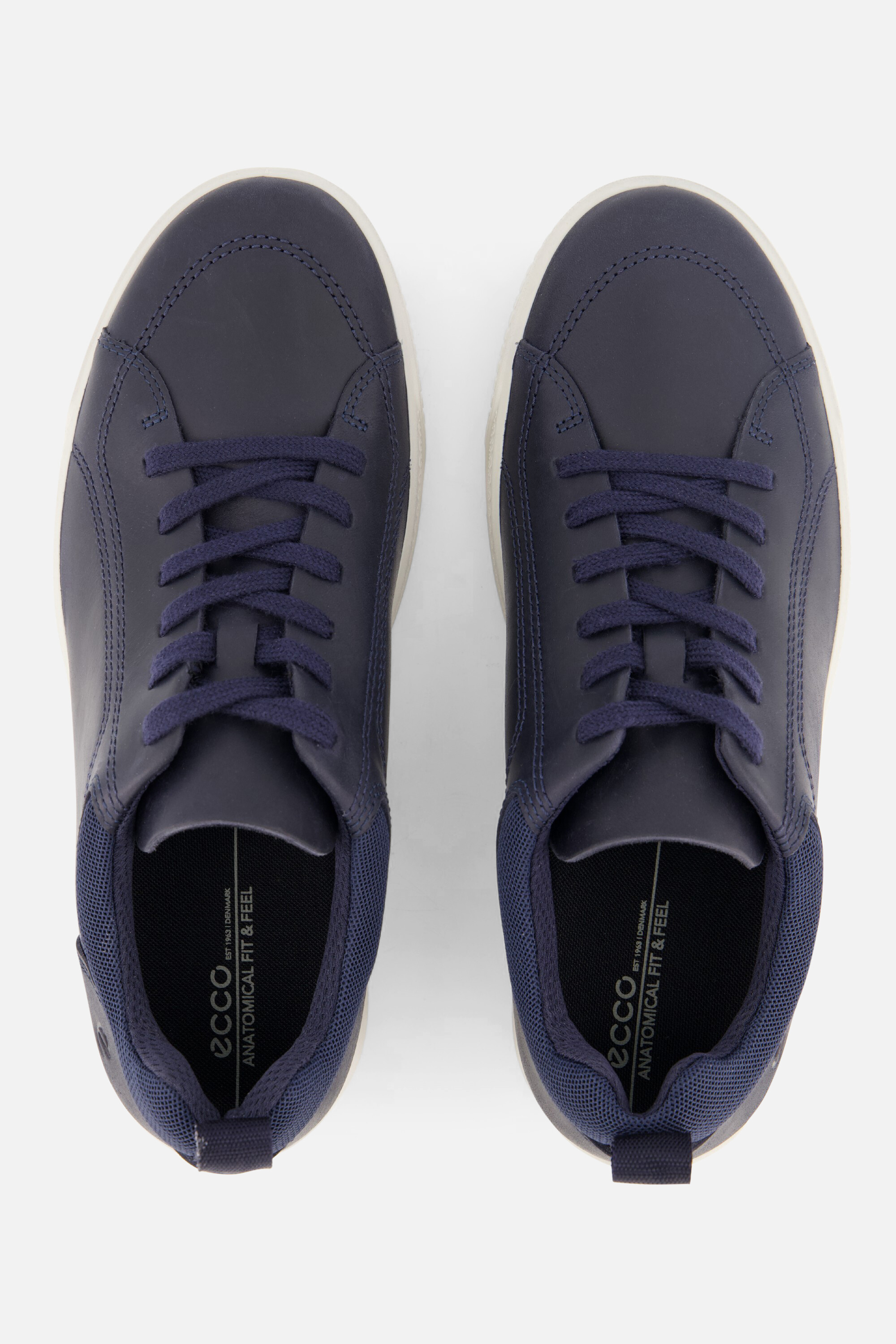 Ecco Byway Sneakers blauw Leer afbeelding 3