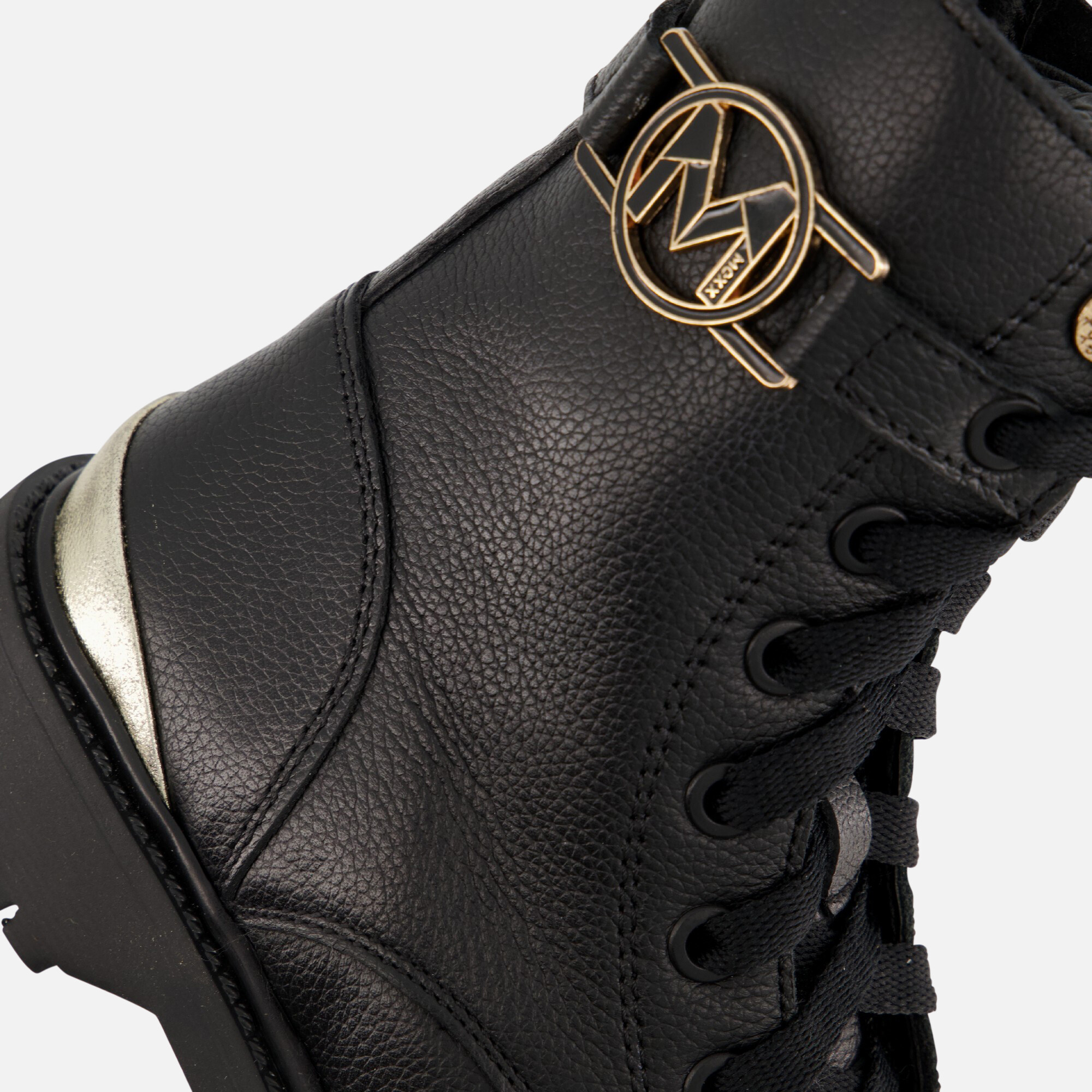 Mexx Sandy Sam Veterboots zwart Leer afbeelding 4