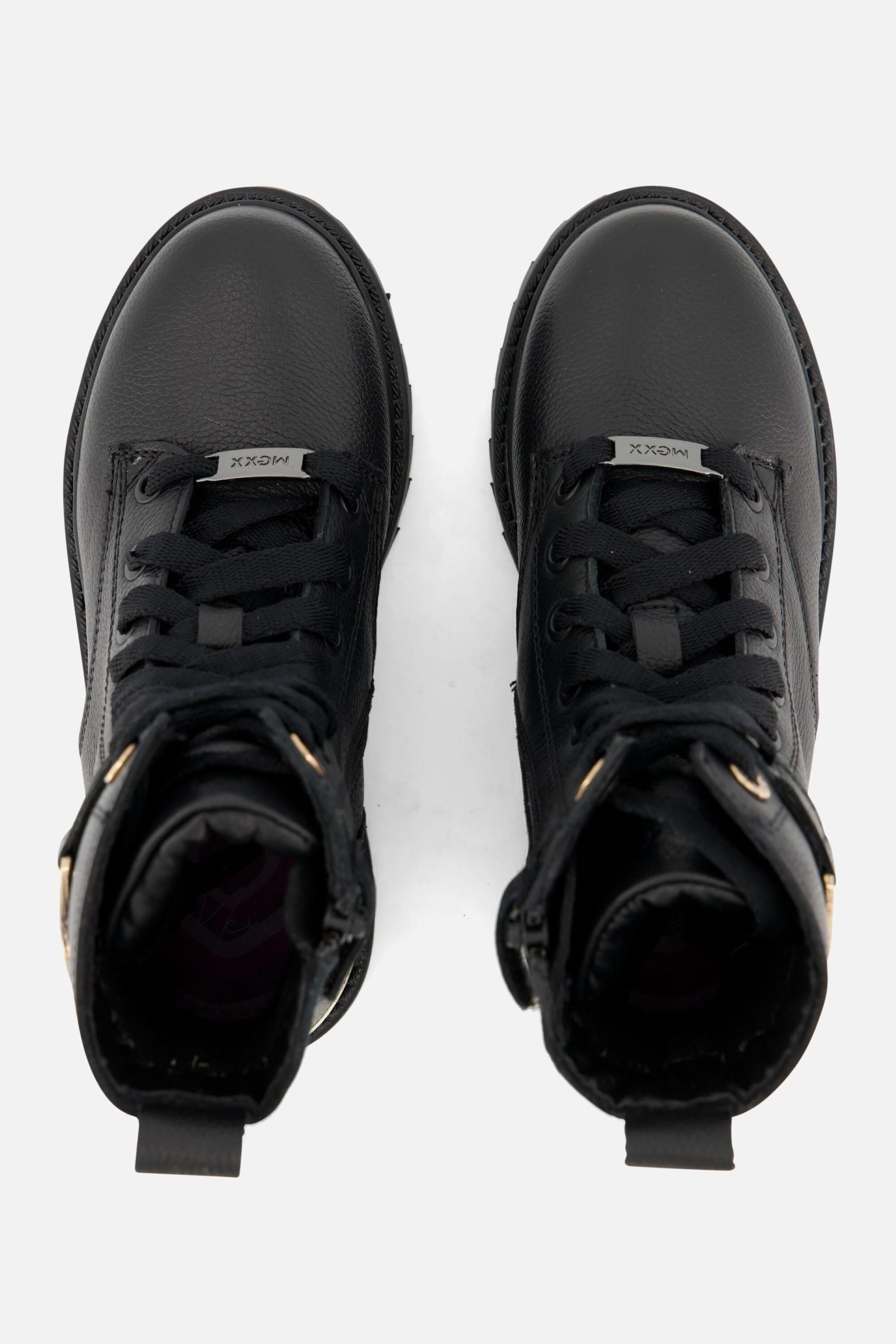 Mexx Sandy Sam Veterboots zwart Leer afbeelding 2