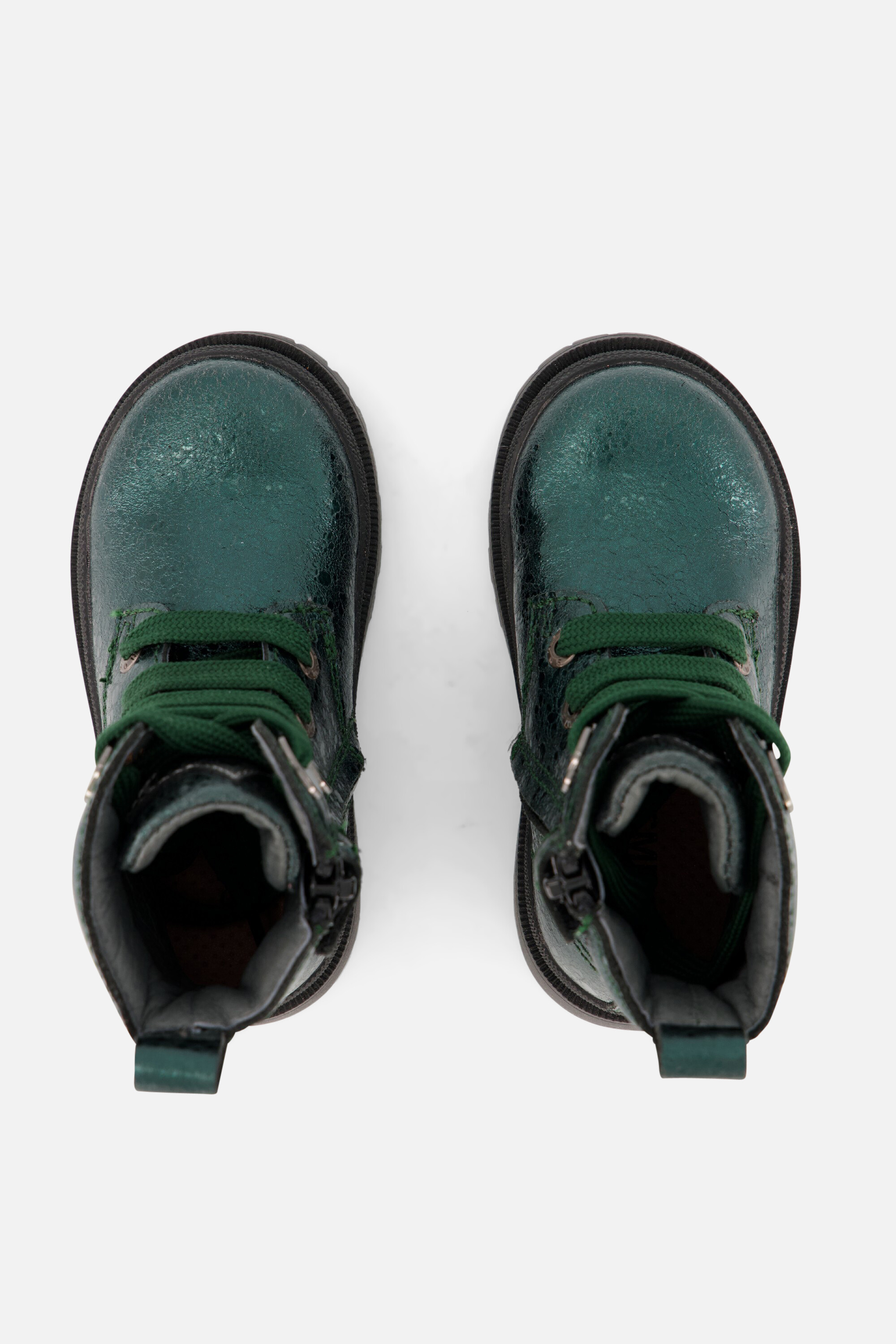 Shoesme New Tank Veterboots groen Leer afbeelding 2
