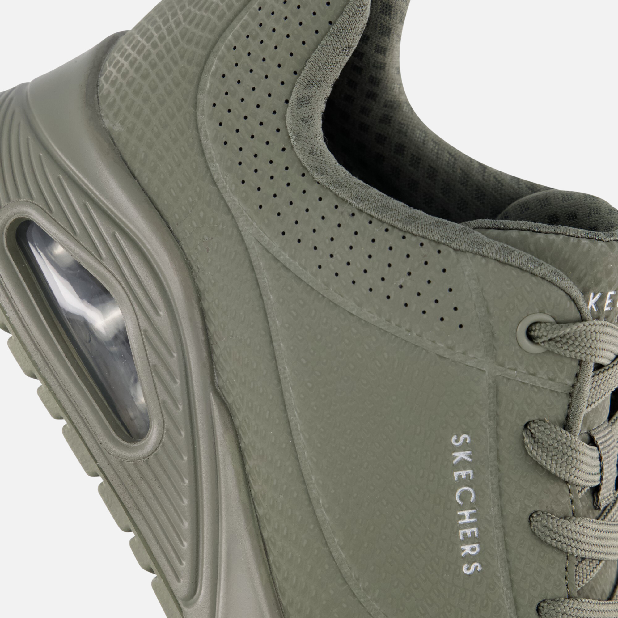 Skechers Uno Shiny Scale Sneakers groen Textiel afbeelding 4