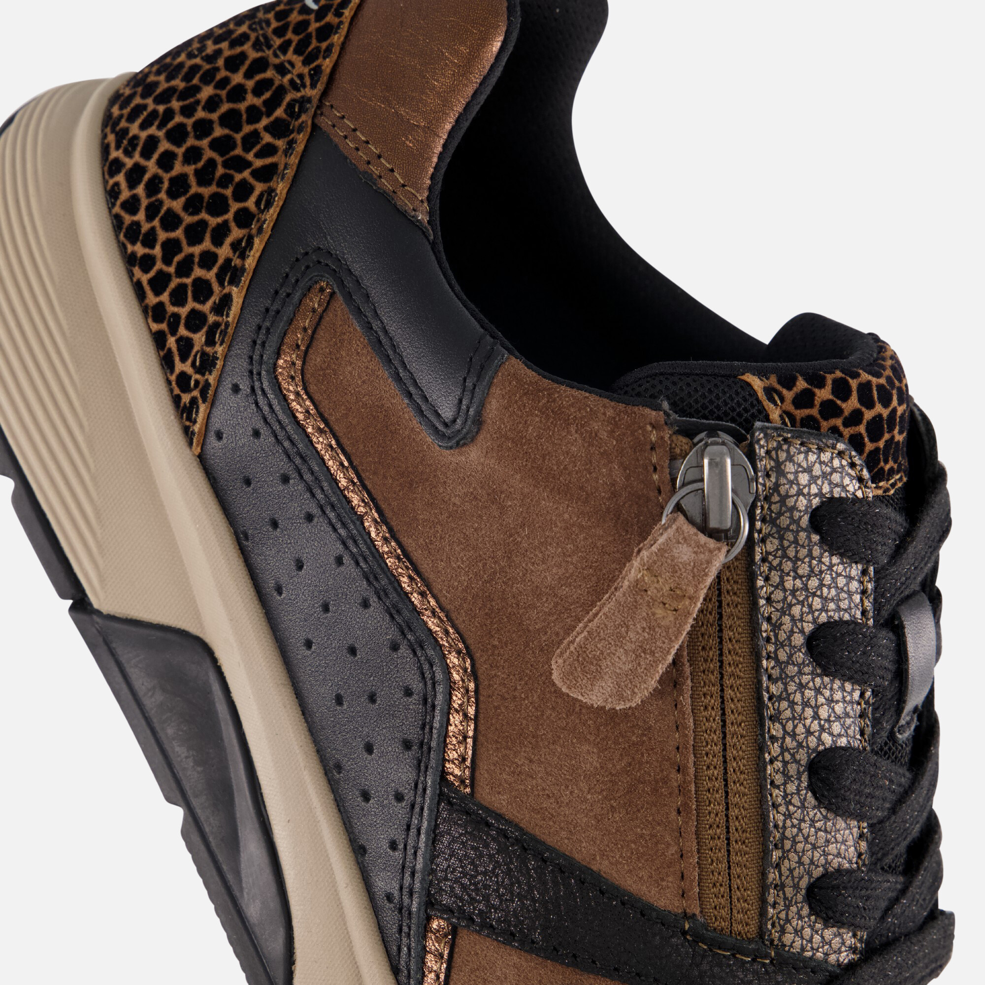 Gabor Rollingsoft Sneakers bruin Suede afbeelding 4