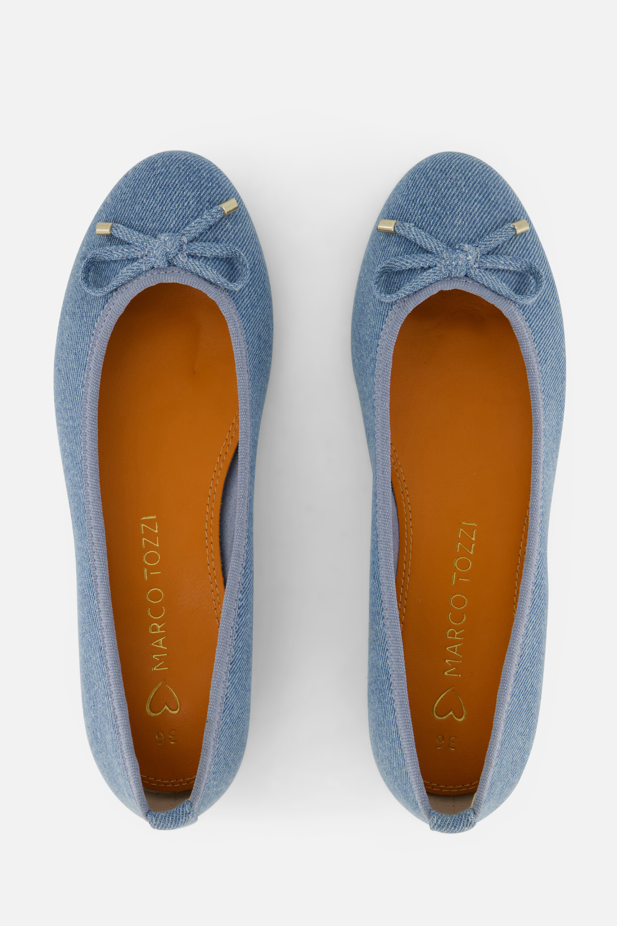 Marco Tozzi Instappers denim Textiel afbeelding 2