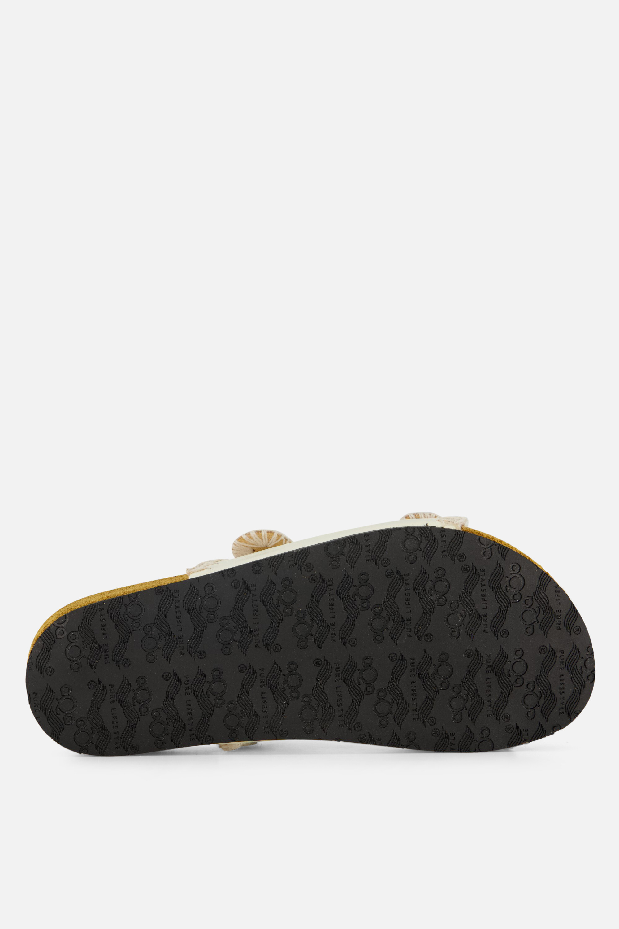 Aqa Slippers beige Textiel afbeelding 2