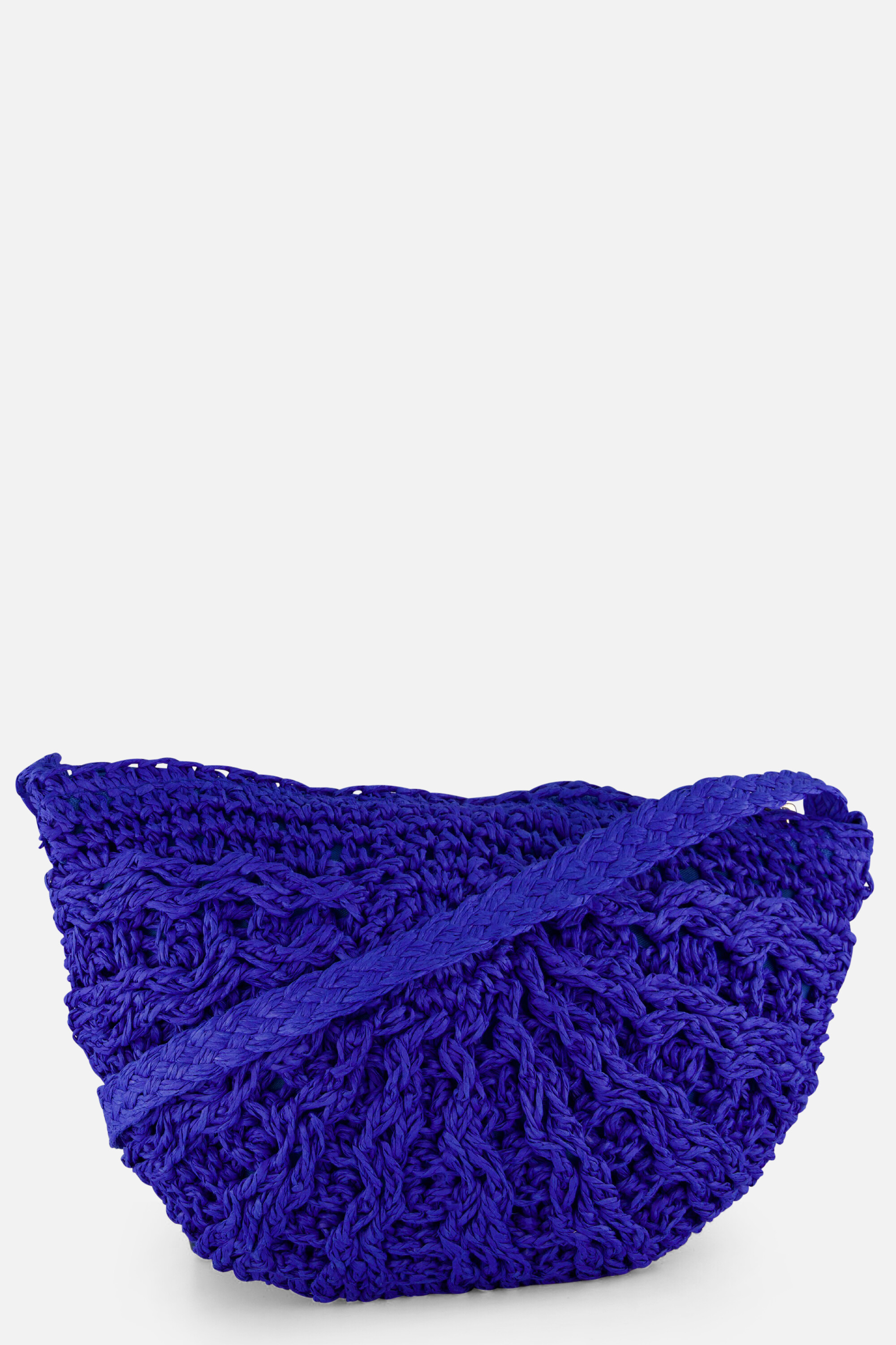 Sarlini Schoudertas Stro blauw afbeelding 2