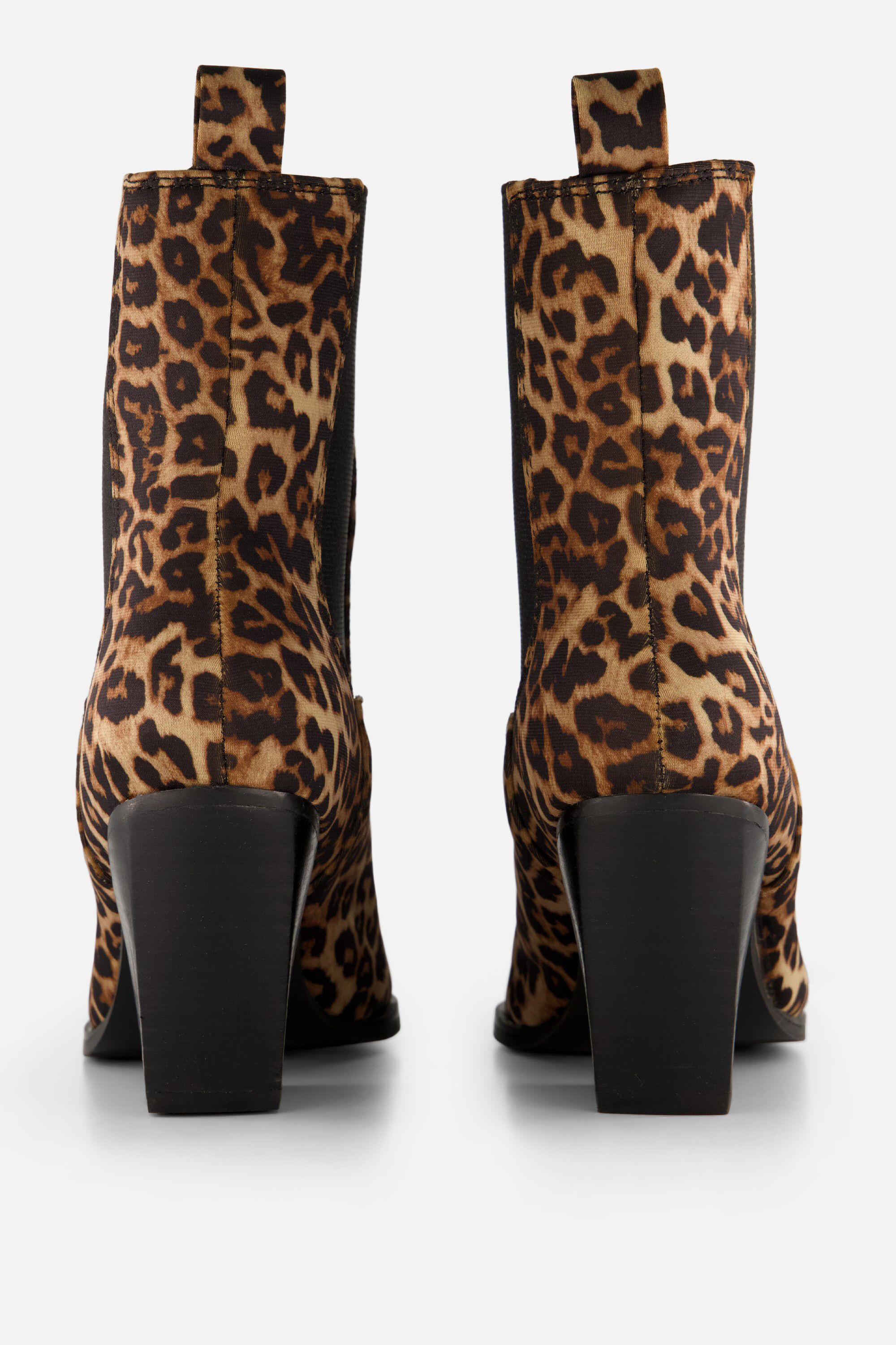 Posh by Poelman Chelsea boots met hak bruin Pu afbeelding 2