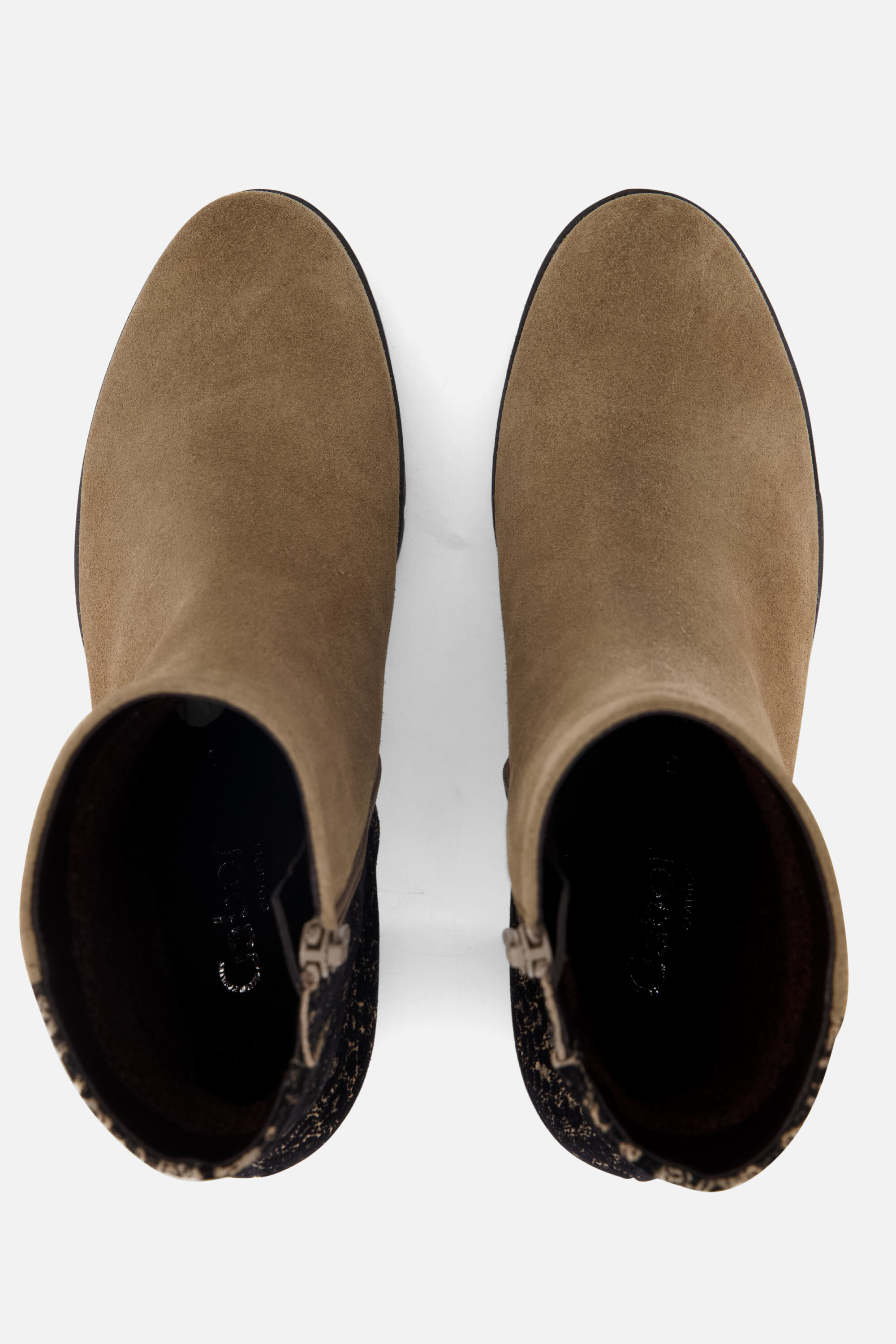 Gabor Leopard Enkellaarsjes cognac Suede afbeelding 2