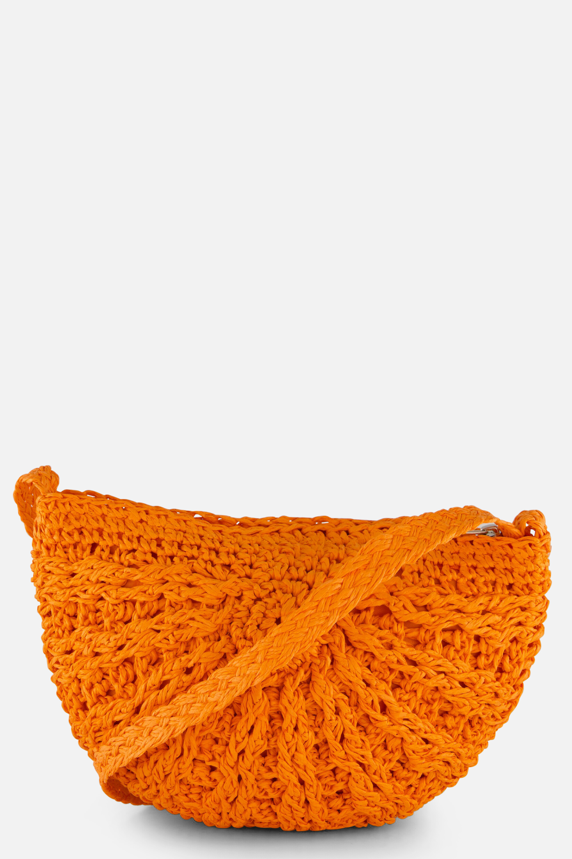 Sarlini Schoudertas Stro oranje afbeelding 2