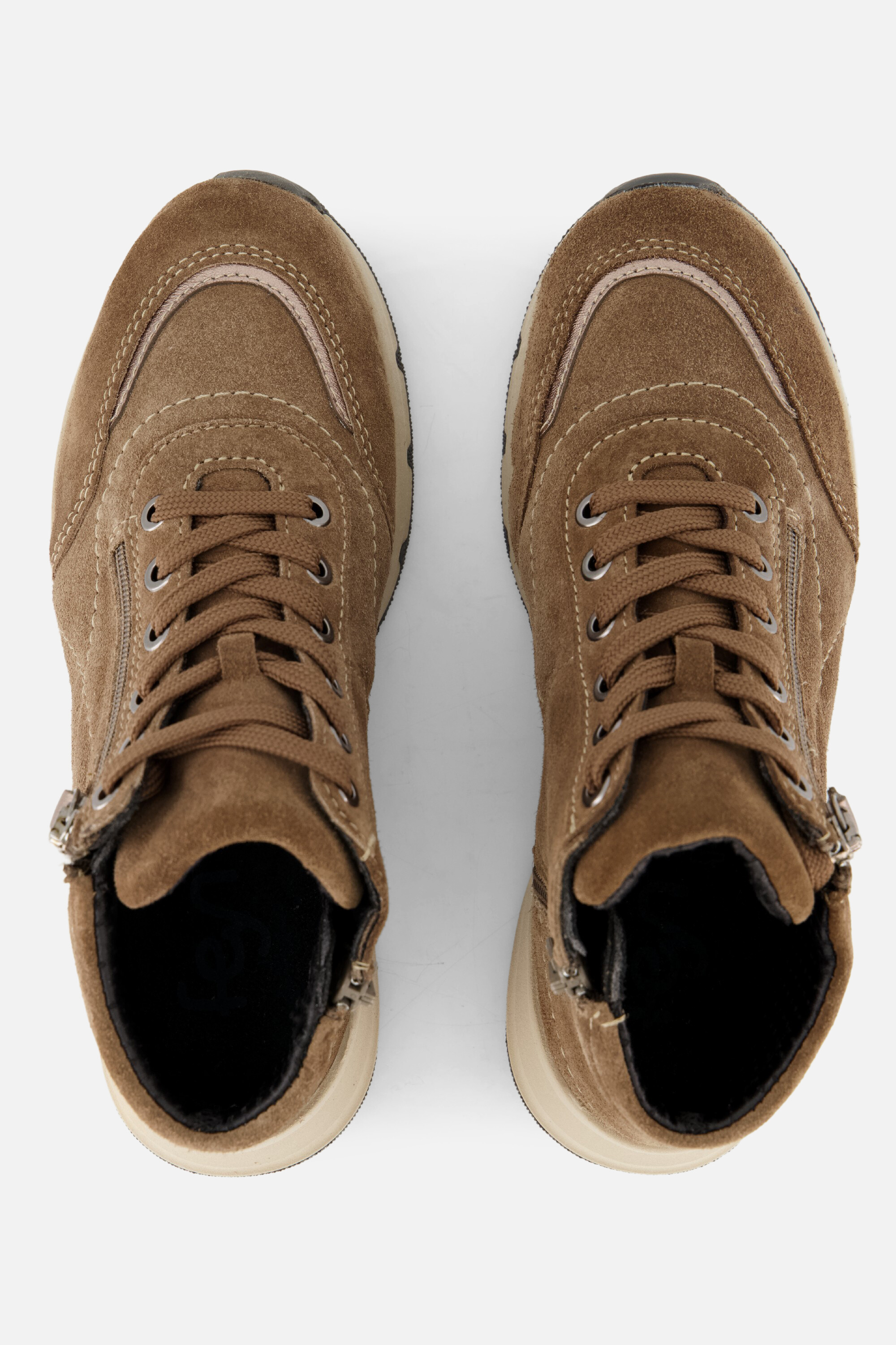 Feyn Veterboots zwart Suede afbeelding 2