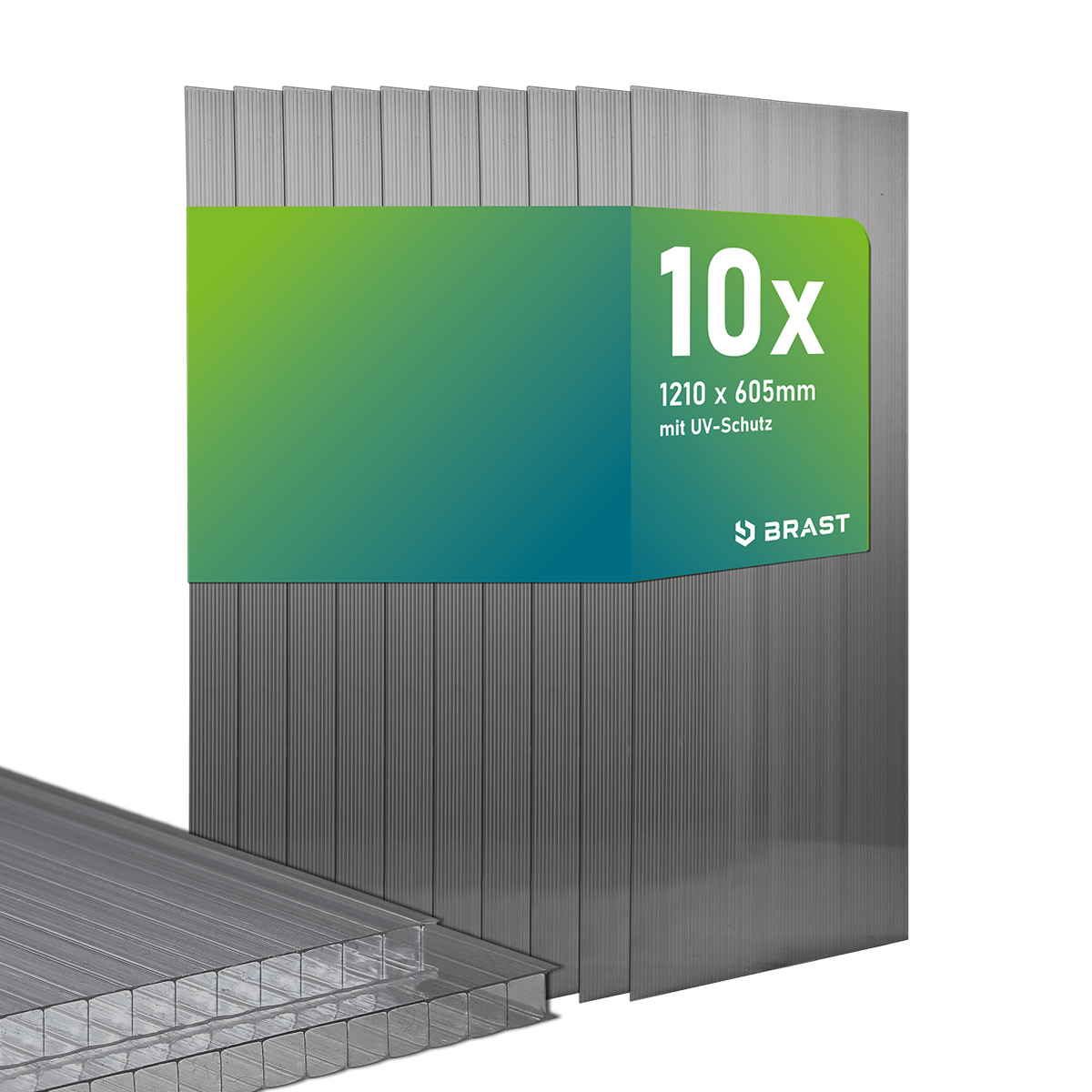 Hohlkammerplatten 10er Set 121x60,5 anthrazit