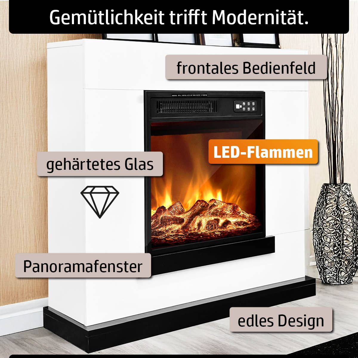 KADS Keramik-Nagelfräser Set – 2 Stück, Flammenform, Rotierend, Inkl. 3 Körnungen (grob/mittel/fein)