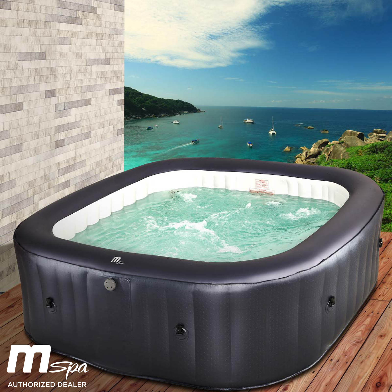 BRAST MSpa Whirlpool OTIUM 6 Personen aufblasbar