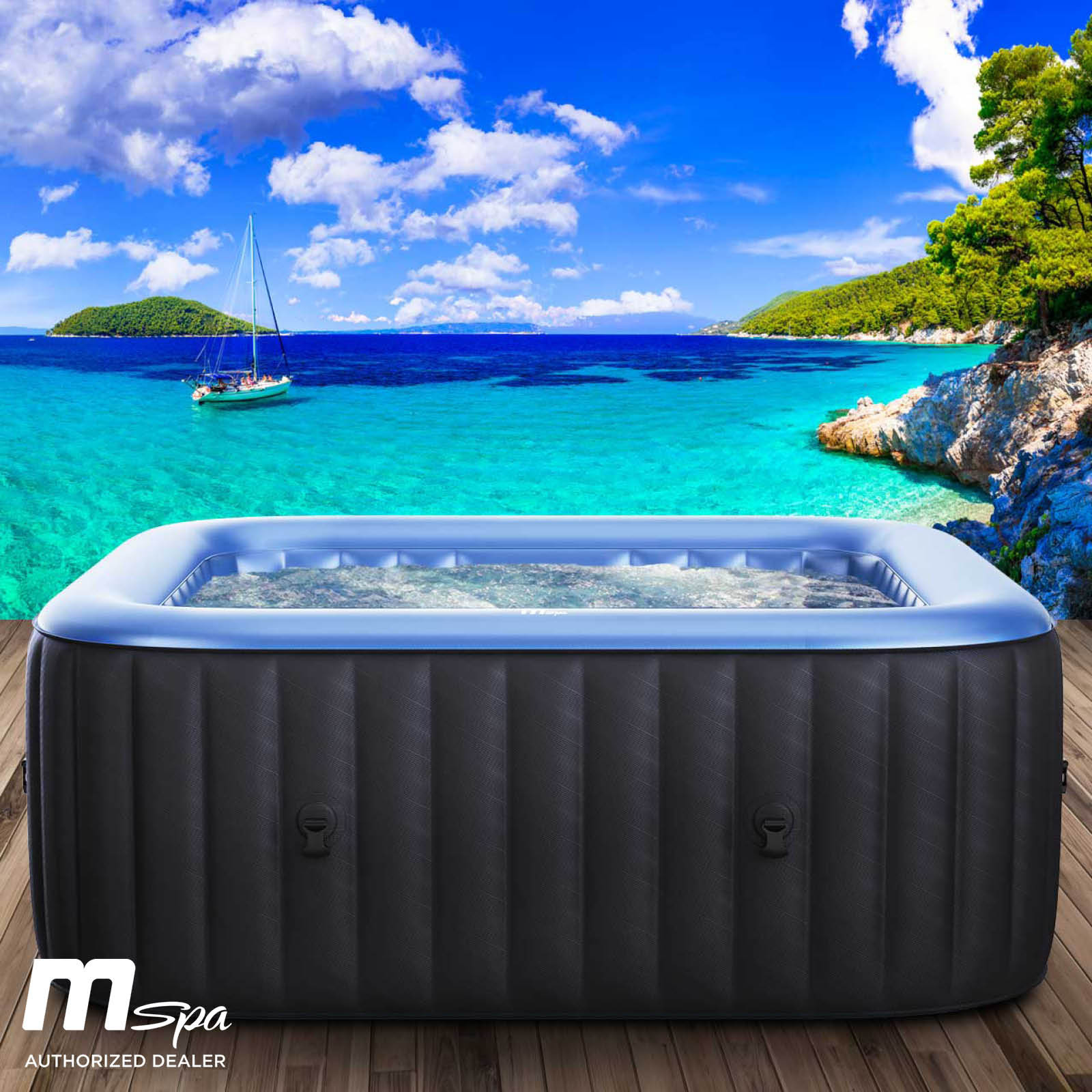 Aufblasbarer Whirlpool MSpa "Tekapo Comfort" 6 Personen