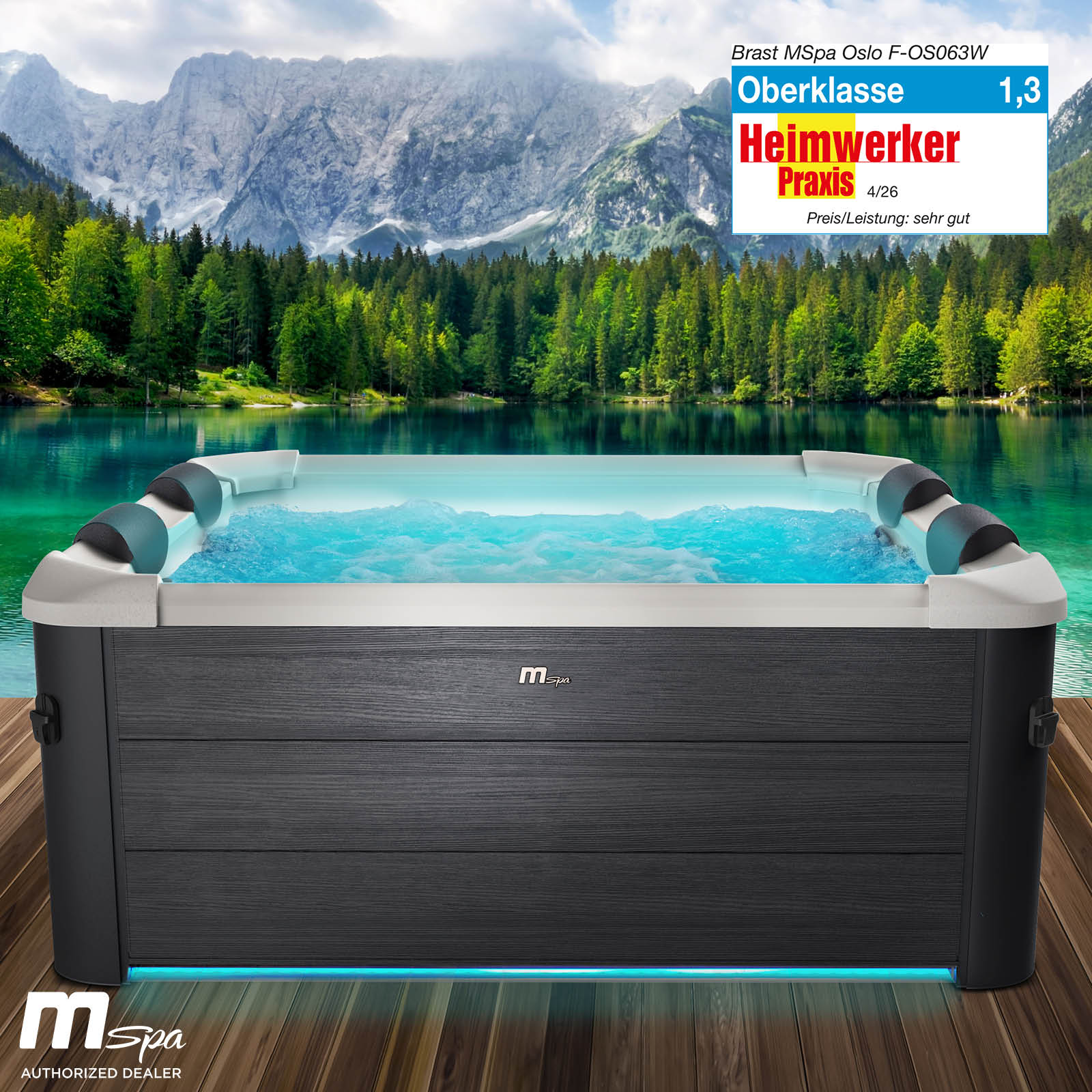 Mspa Whirlpool OSLO 6 Personen mit LED