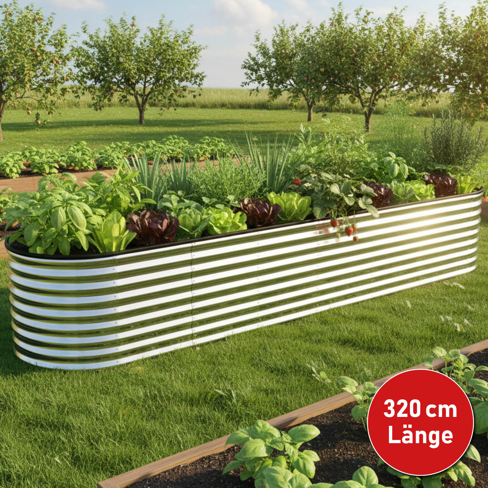 BRAST JULIA Maxi Raised Bed Silver