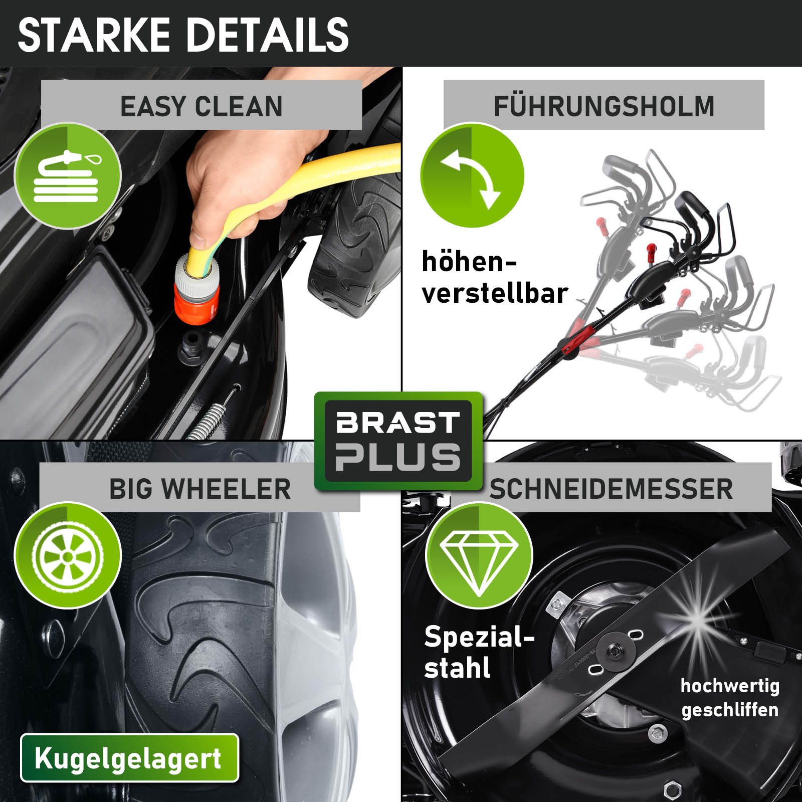 Rasenm&auml;hermesser F&uuml;r LUX-TOOLS Benzin-Rasenm&auml;her B-RM-46HMA/E Online Kaufen Bei