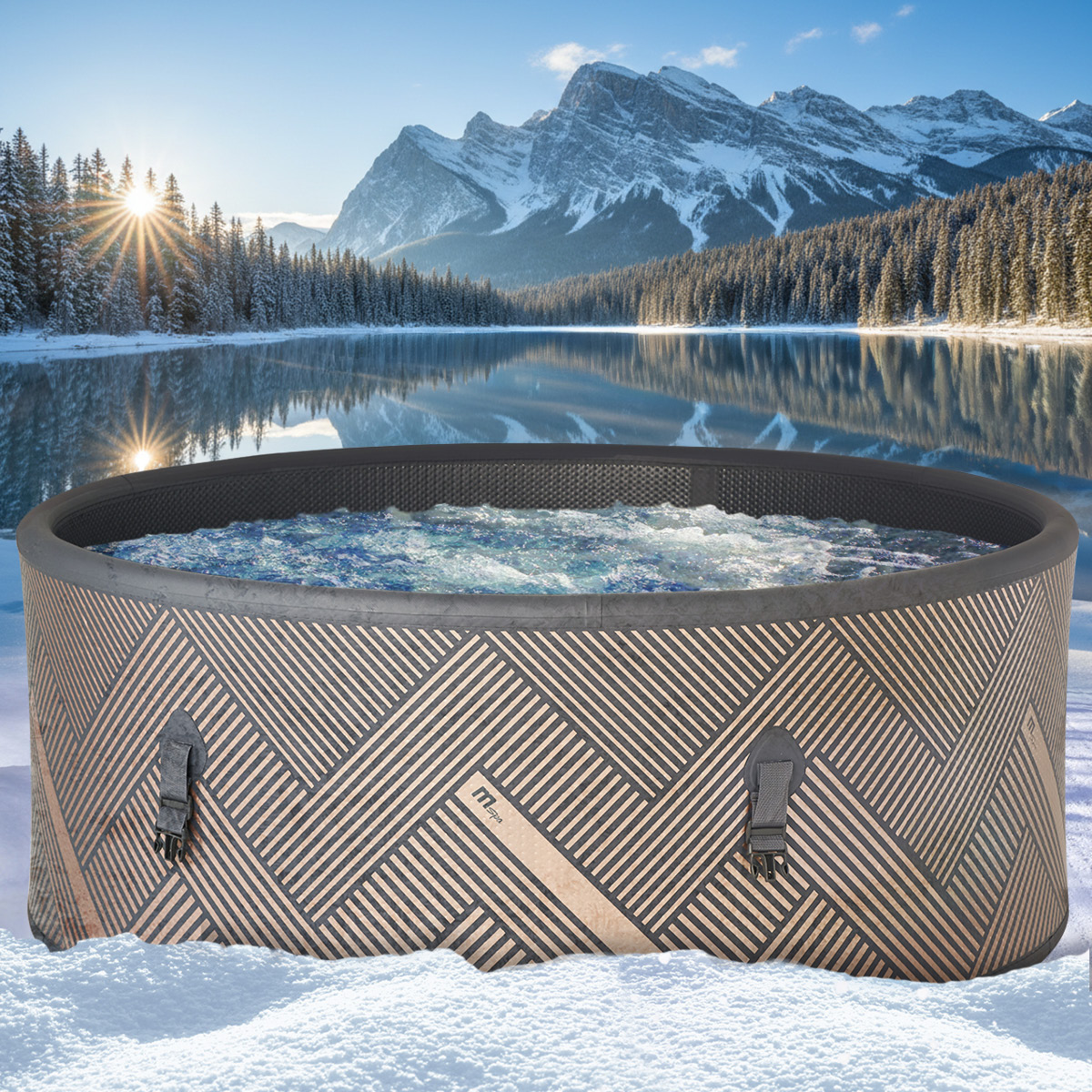 BRAST Whirlpool MSpa STARRY COMFORT C-ST062 Aufblasbar 204x70cm