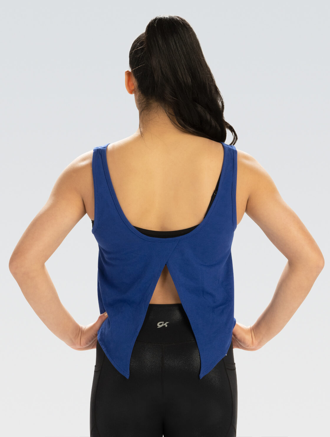 Royal Crop Tie Back Tank Top GK Elite