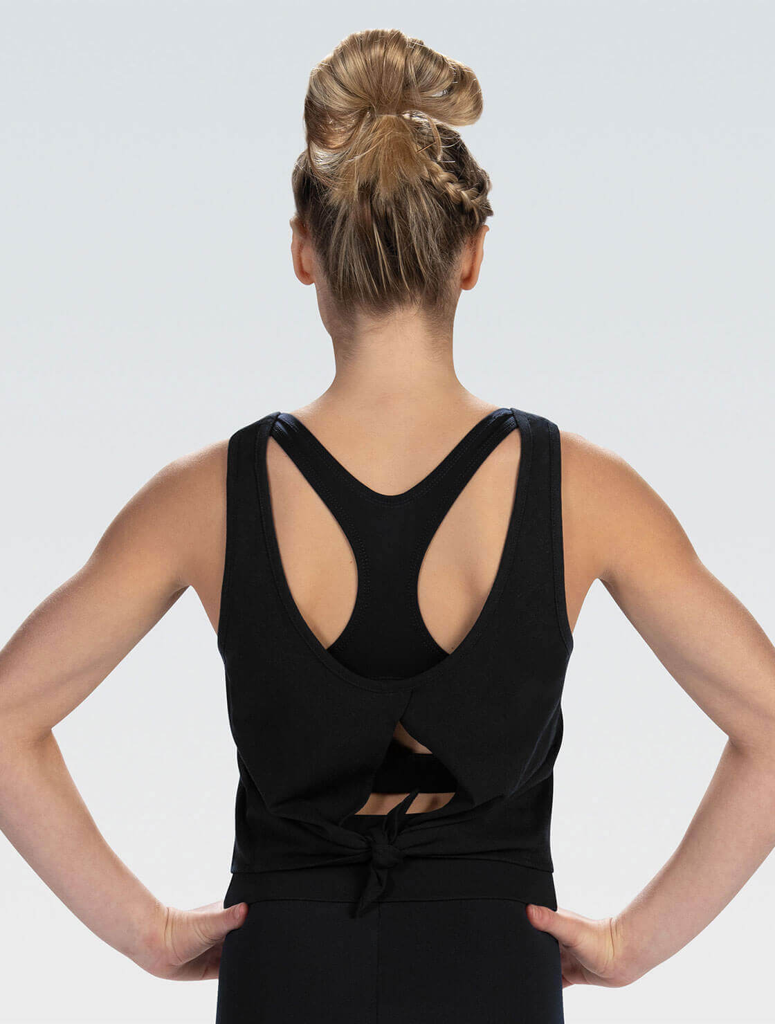 babylclub Crown key sleevelessタンクトップ Josephine Deep V-Neck Tank - Black | The Line by K
