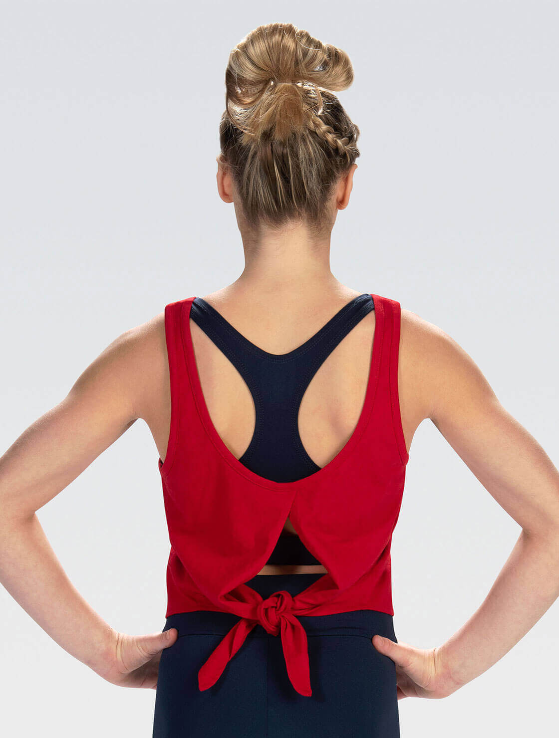 Tie back gym top outlet