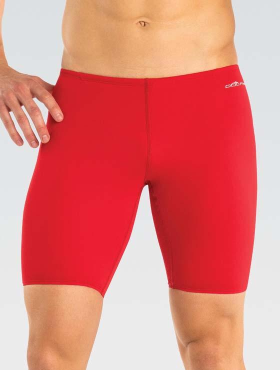 Men's XtraSleek Spandex Solid Red Team Jammer : 8900L-250