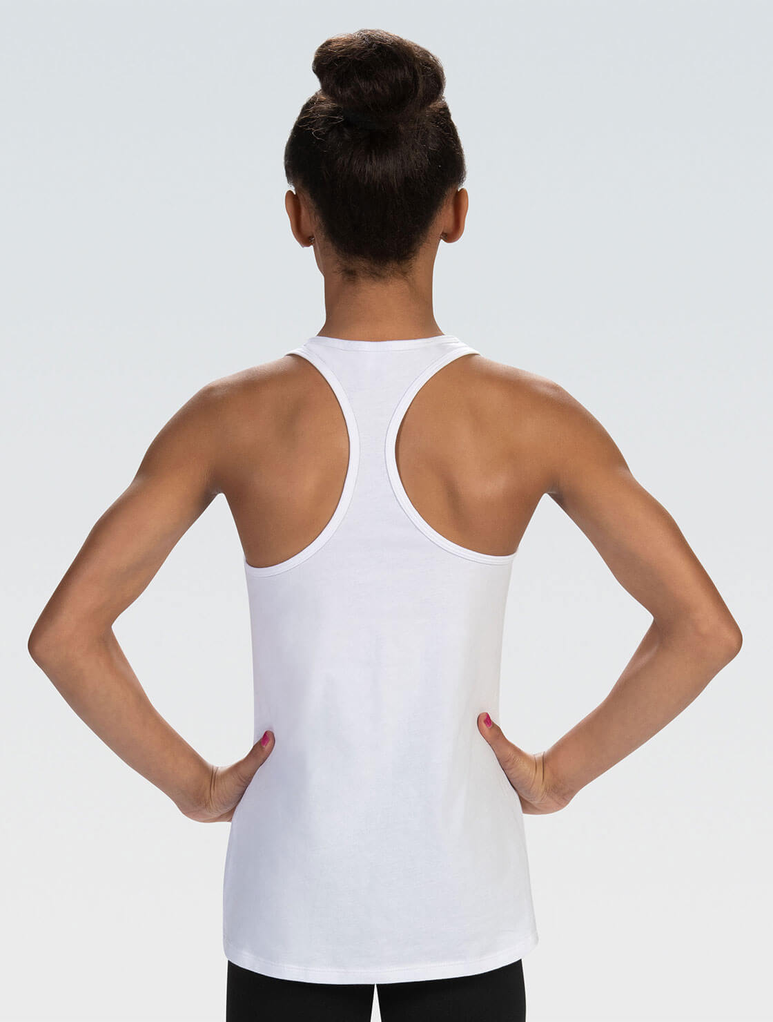White Racerback Loose Fit Tank GK Elite