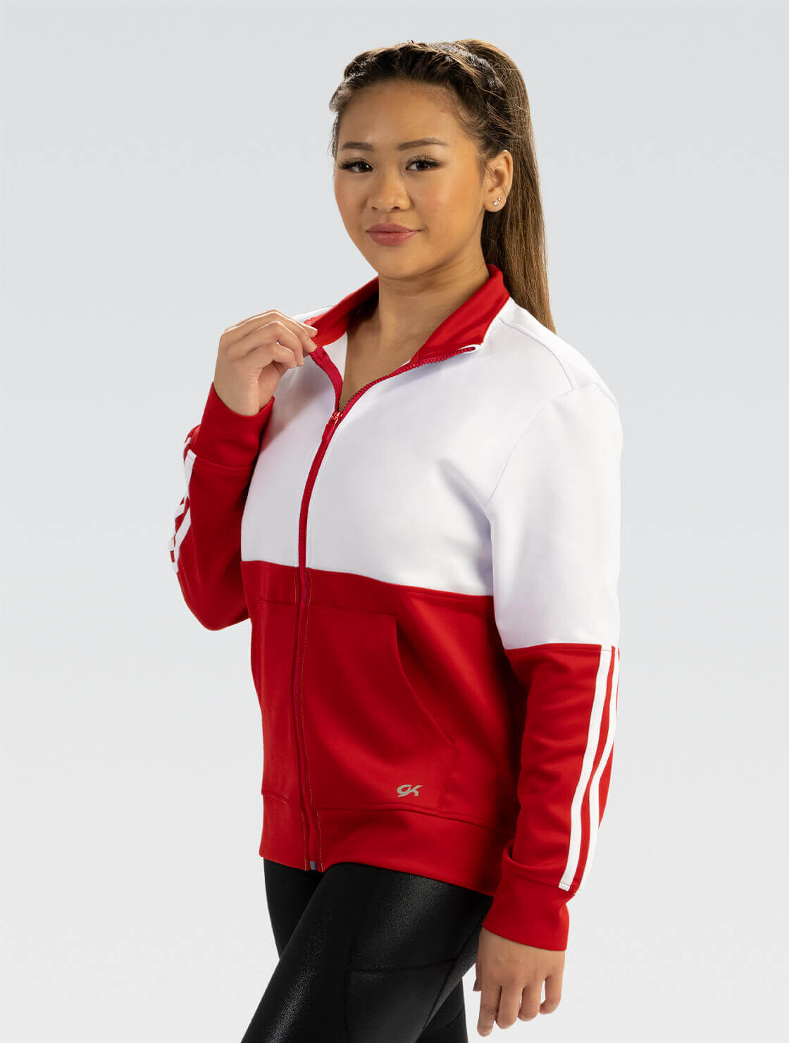 2024年のクリスマス Jacket Colorblock White and Red Unisex | Elite GK ジャケット・アウター