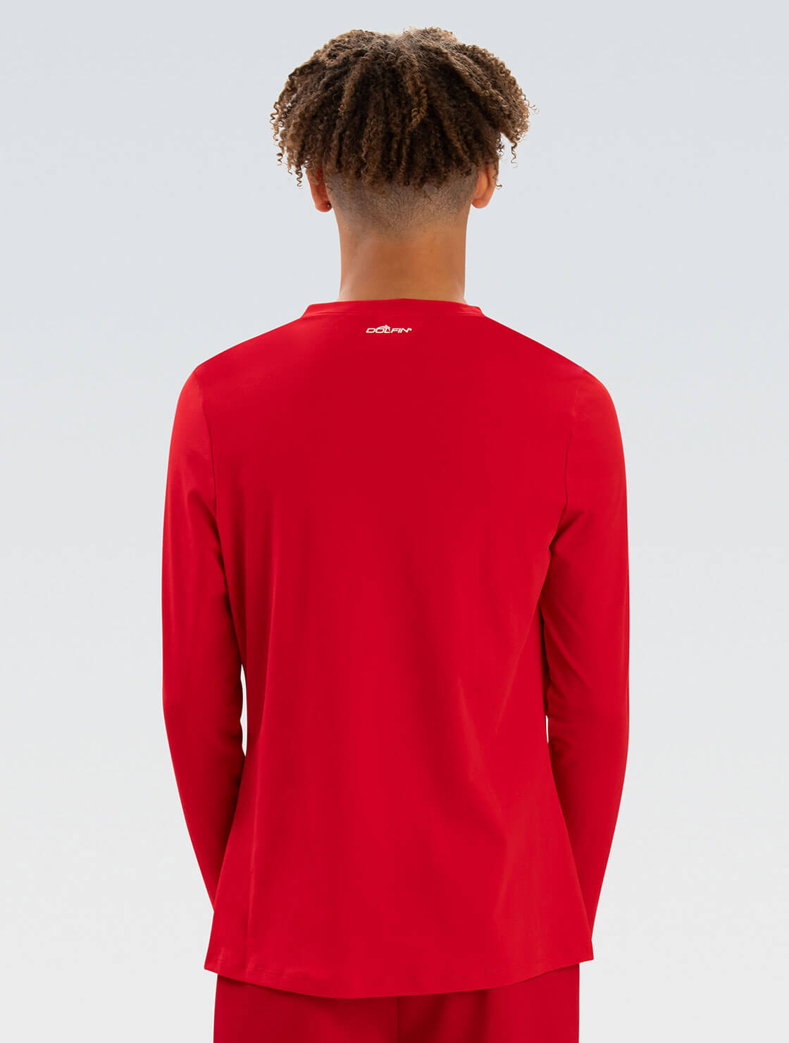Men's Guard Red Crew Neck Long Sleeve Rash Guard : 5200SLDG