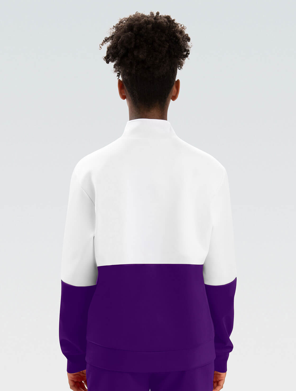 Unisex Purple and White Colorblock Jacket | GK Elite