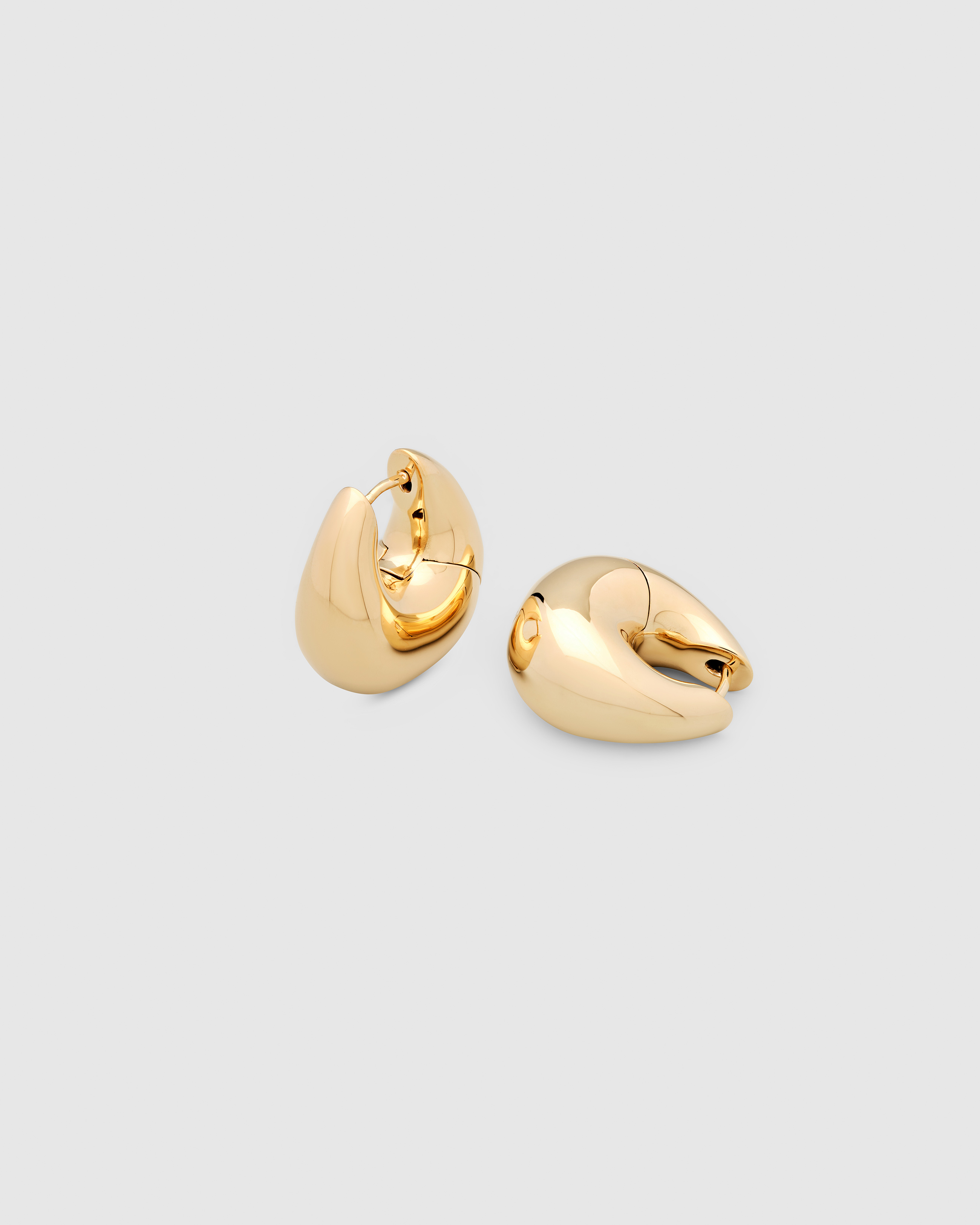 魅了 Tom - Gold Medium Hoops Bao Wood Store Online Official Project アクセサリー