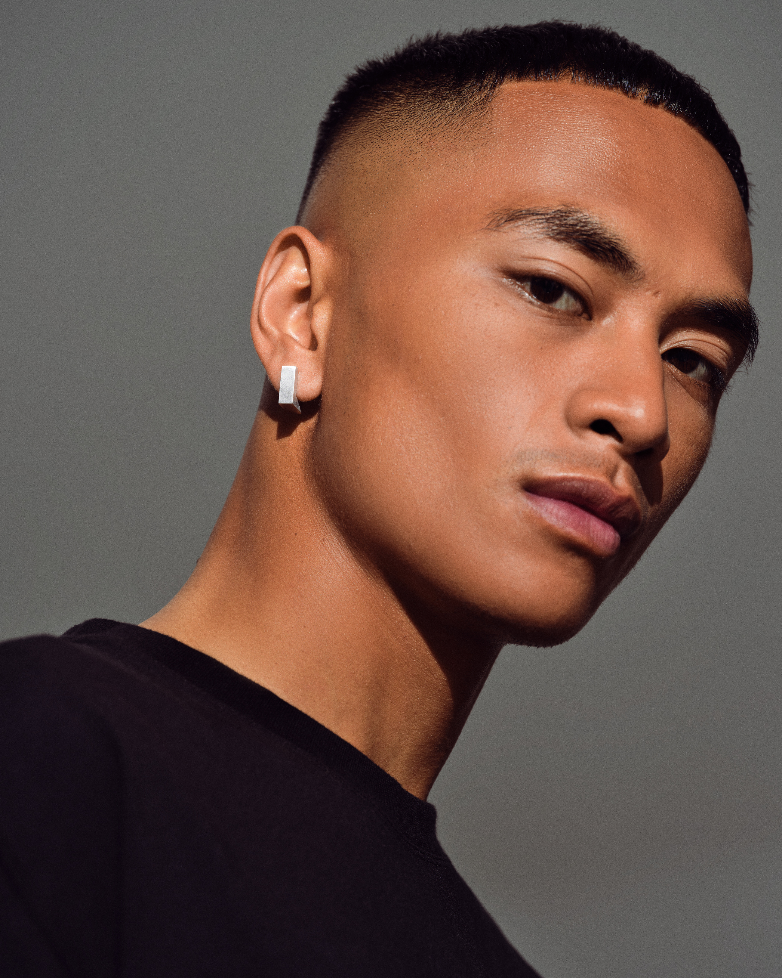 Square Hoops Satin Small - Tom Wood Project Official Online