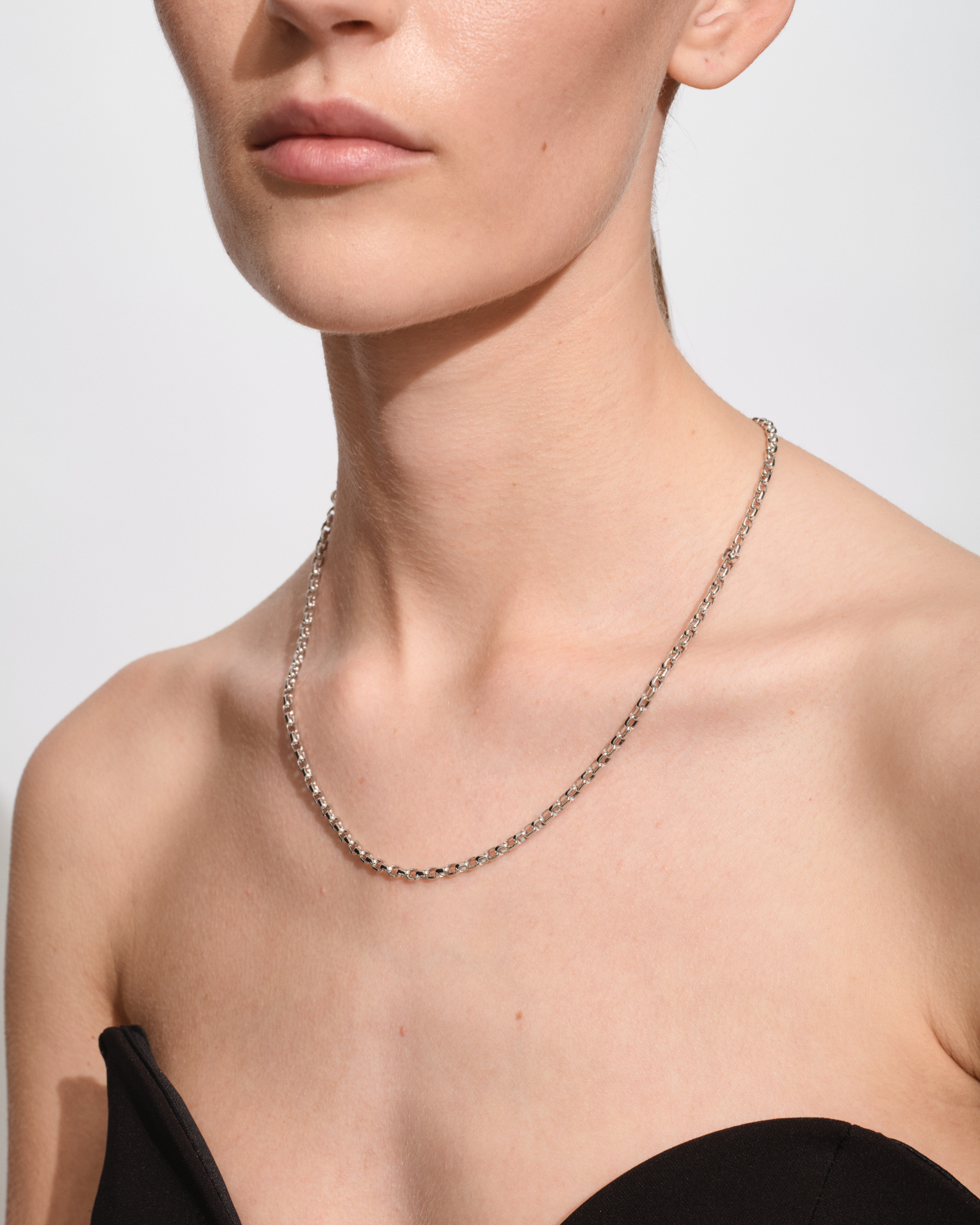 上品シンプル♪【TOM WOOD】18\" Lee Chain Thick Lee Chain Thick - Tom Wood Project Official Online Store