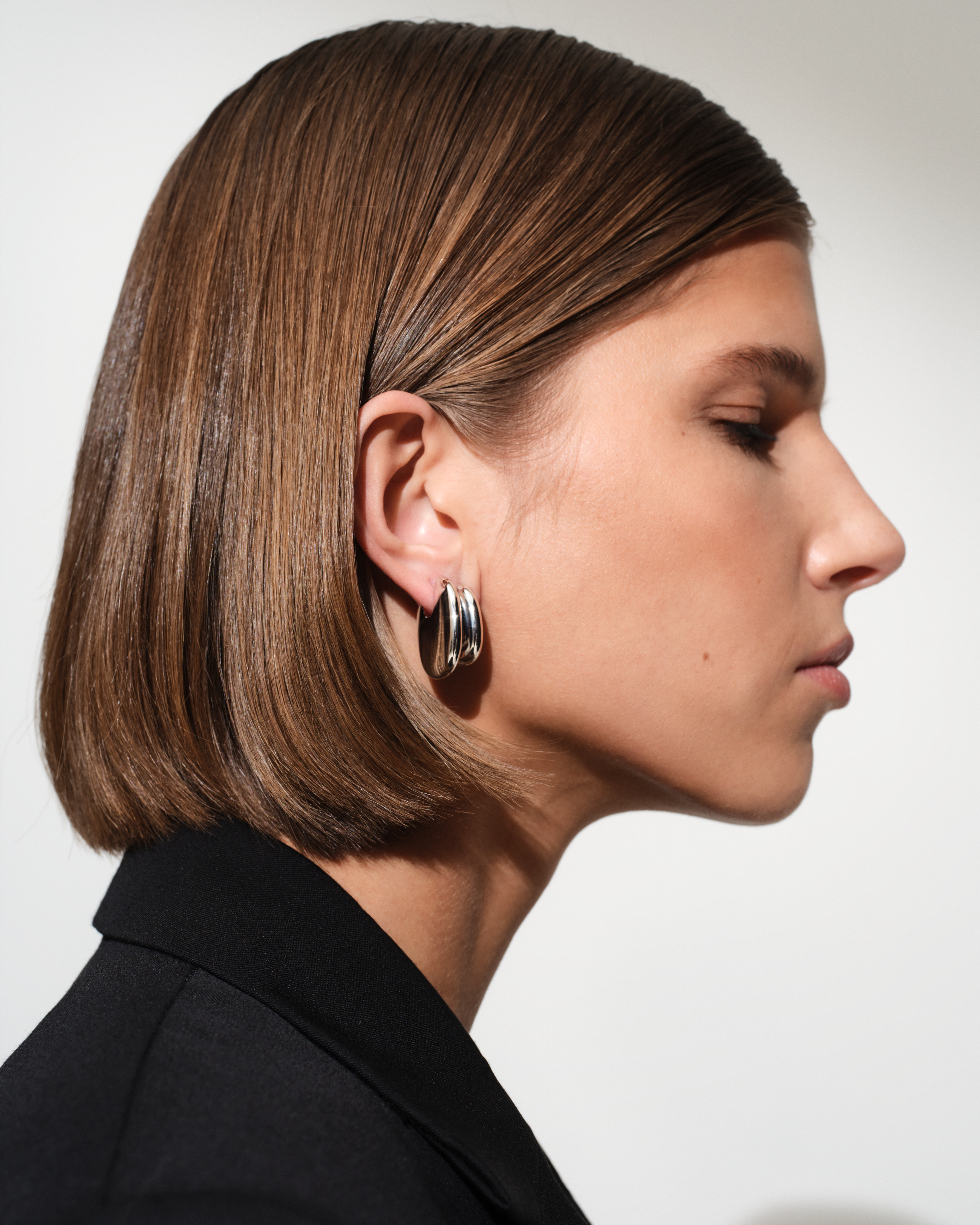 Pebble Hoops Small Gold - Tom Wood Project Official Online Store
