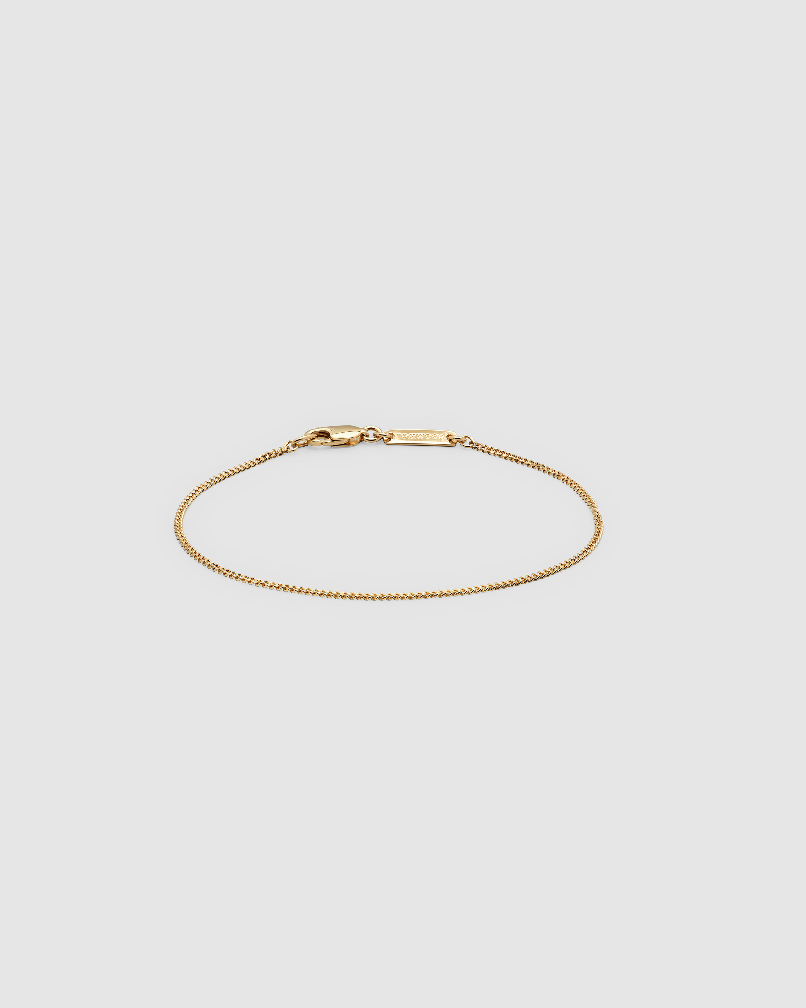 Curb Bracelet M Gold - Tom Wood Project Official Online Store