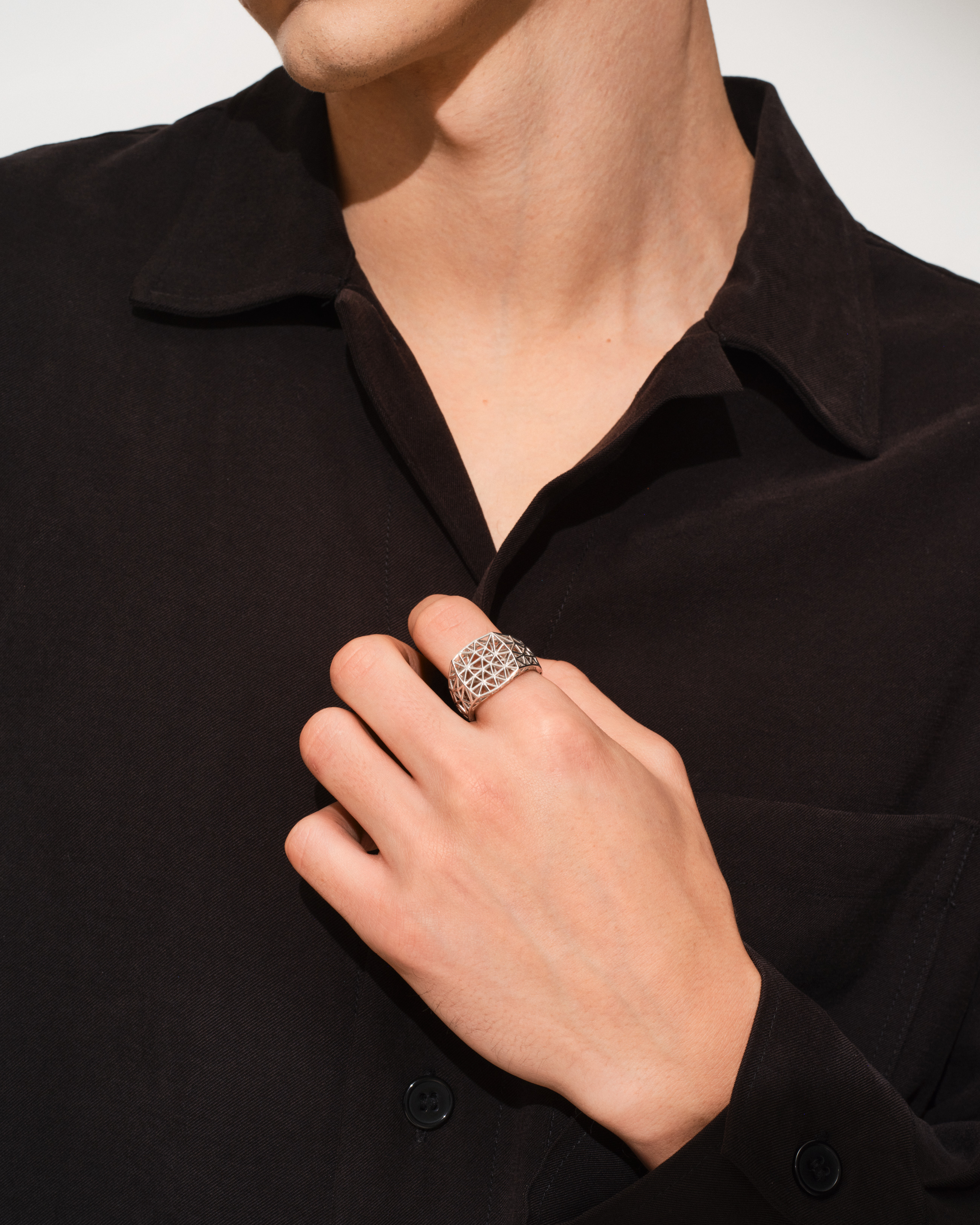 Mesh Ring Fern Green - Tom Wood Project Official Online Store