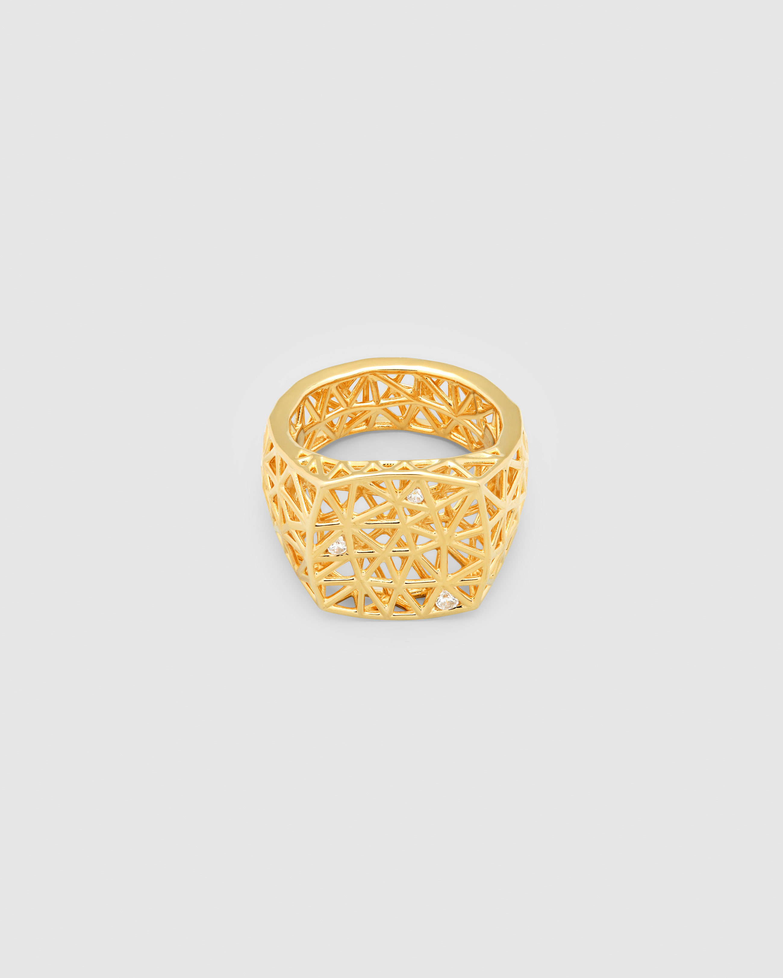 【TOM WOOD】Maze Ring Gold メッシュ ゴールドリング Maze Ring Gold - Tom Wood Project Official Online Store