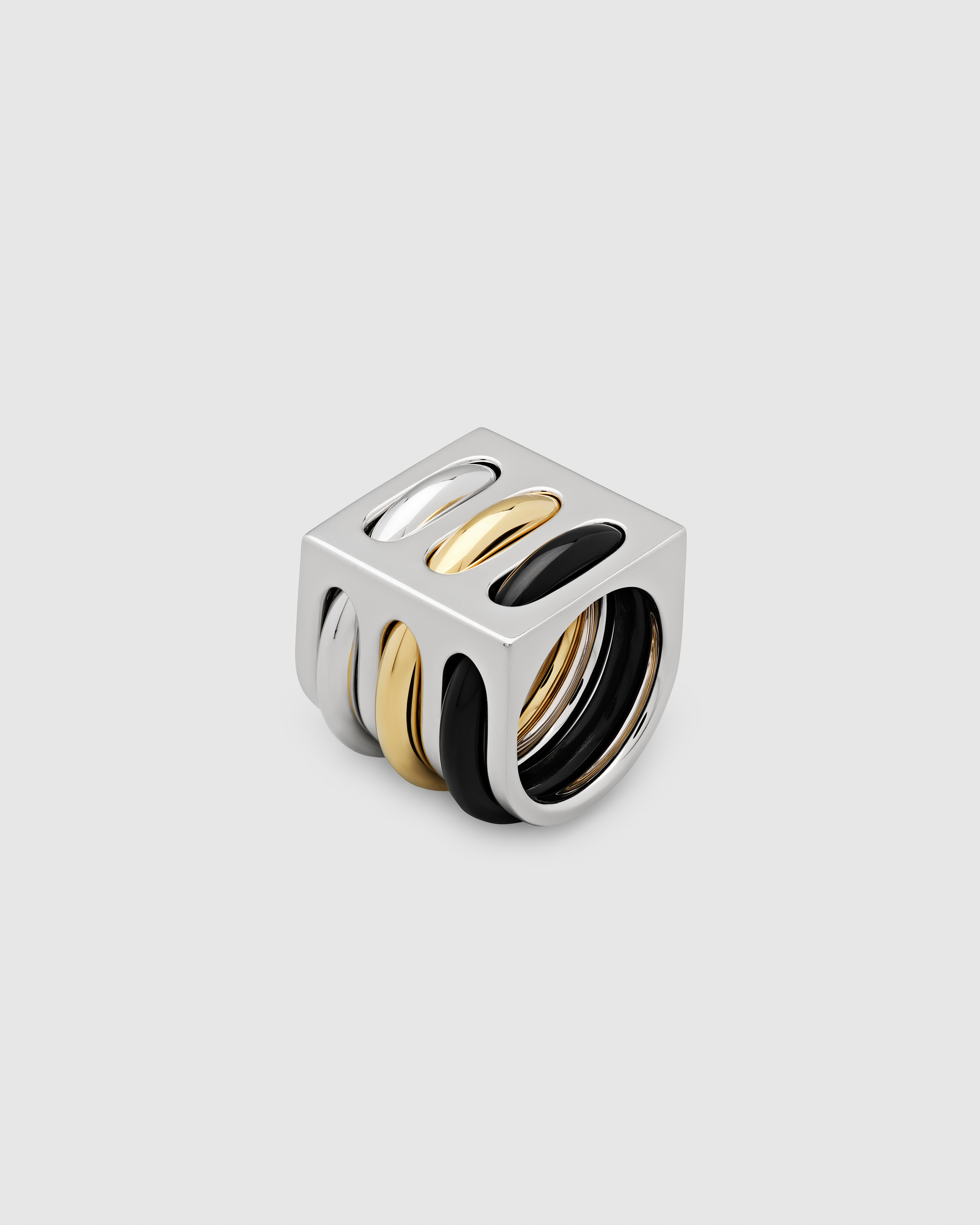 Cage Ring Double Gold - Tom Wood Project Official Online Store