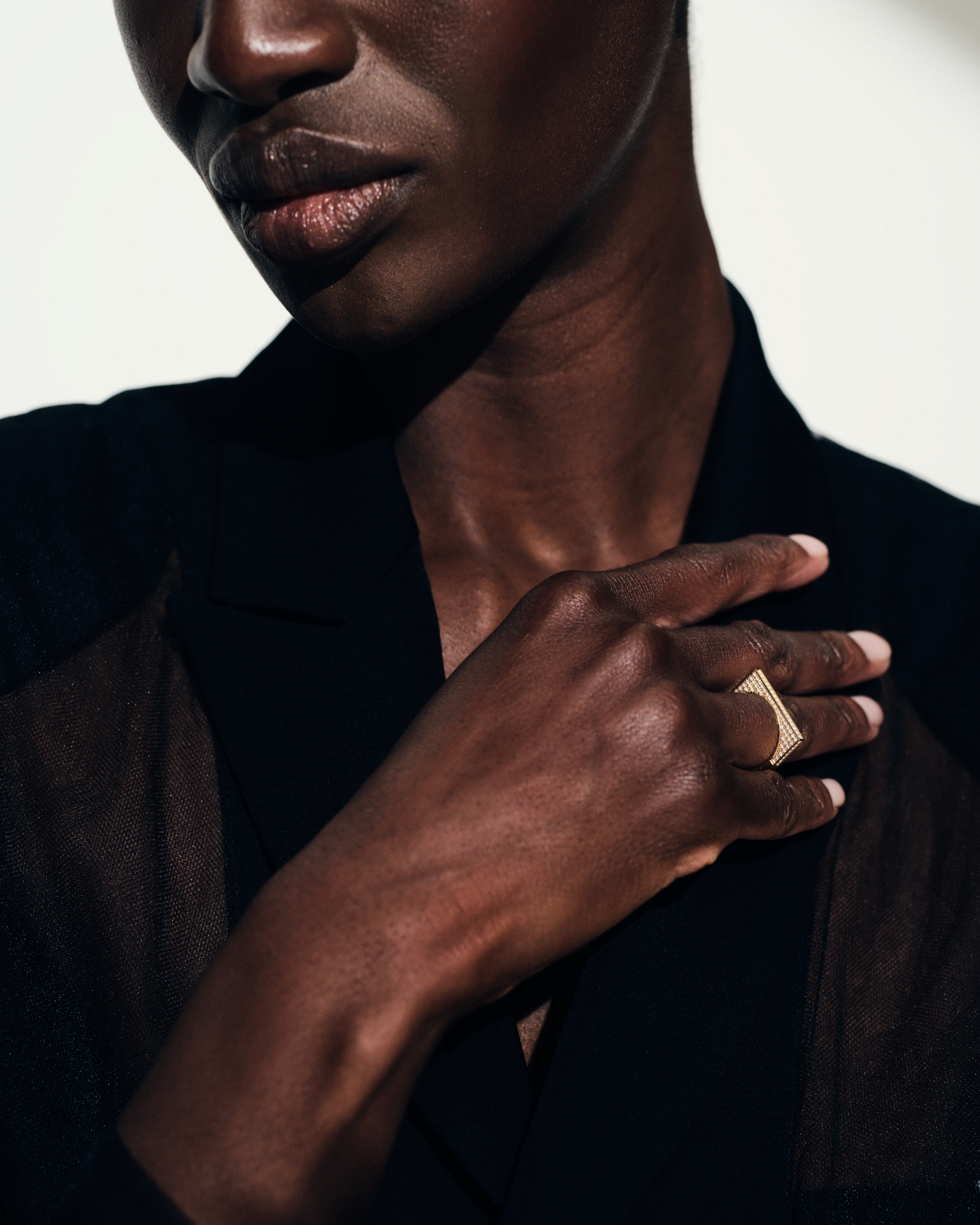 Sleek Ring Full Diamonds - Tom Wood Project Official Online