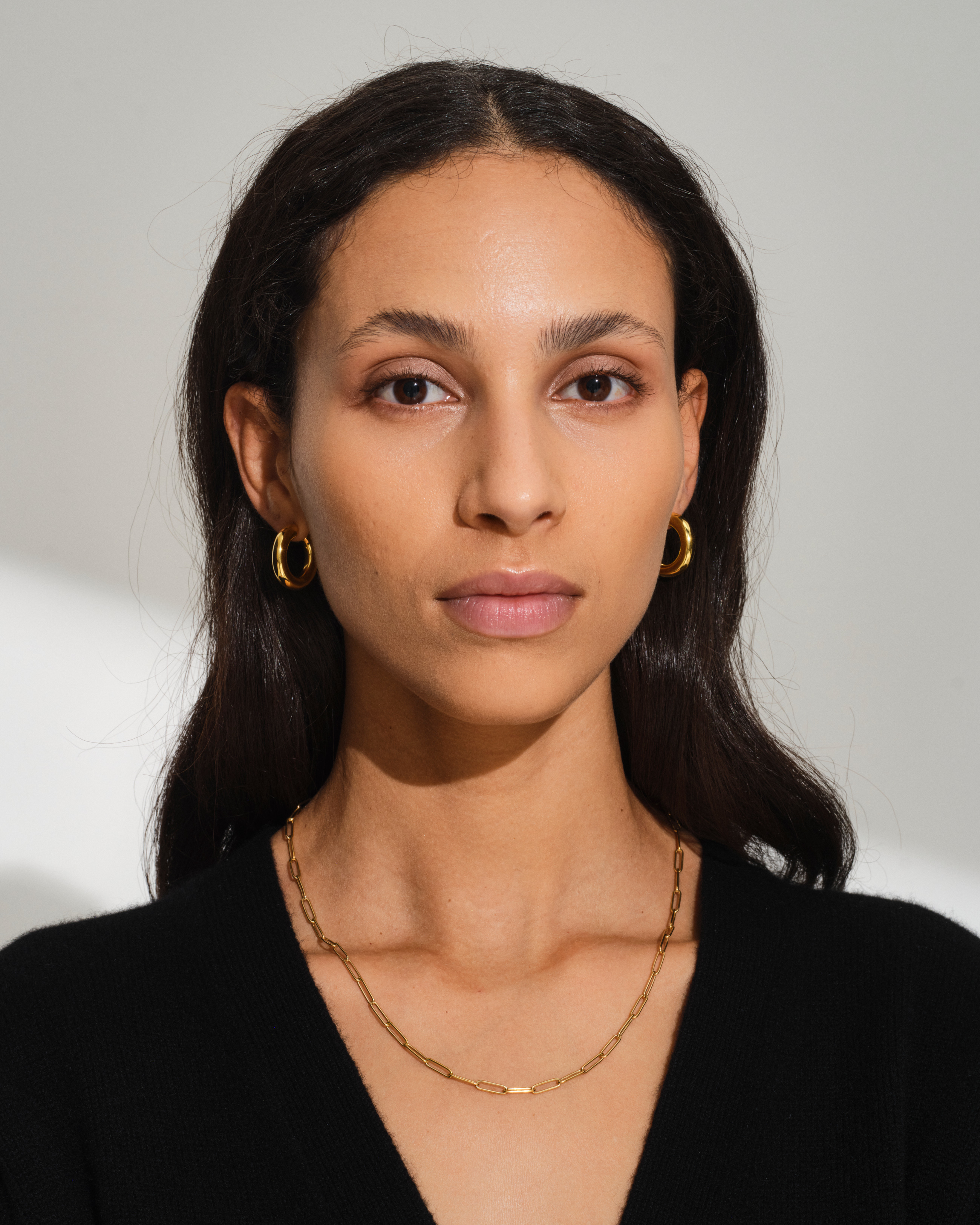 Chunky Hoops Medium Gold - Tom Wood Project Official Online