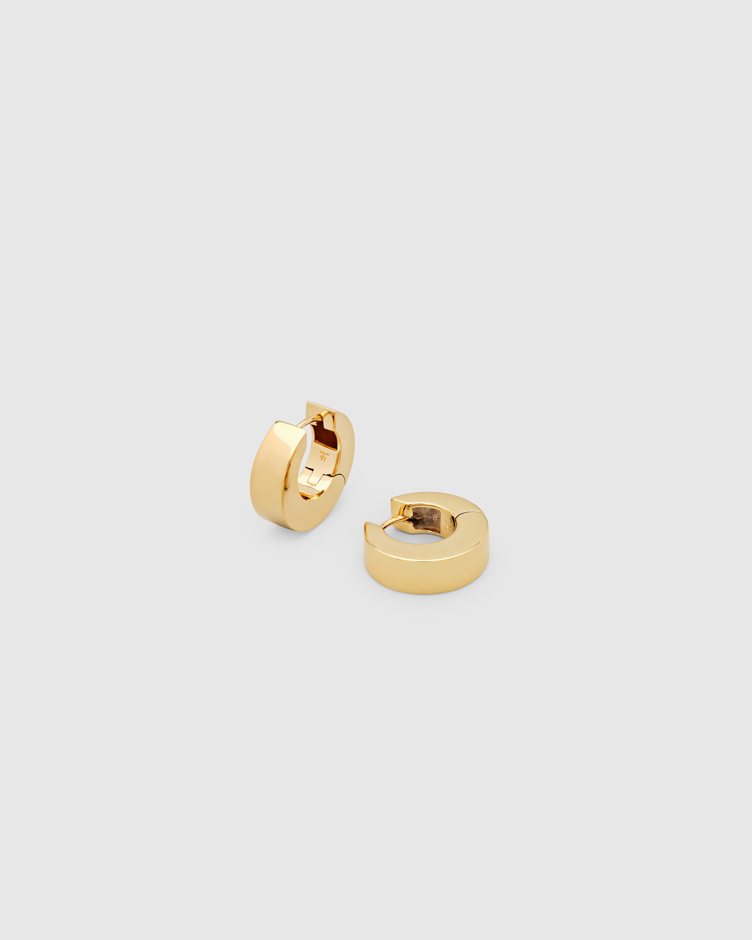 雪の豪奢 Classic Official Project Wood Tom - Gold Small Thick Hoops アクセサリー