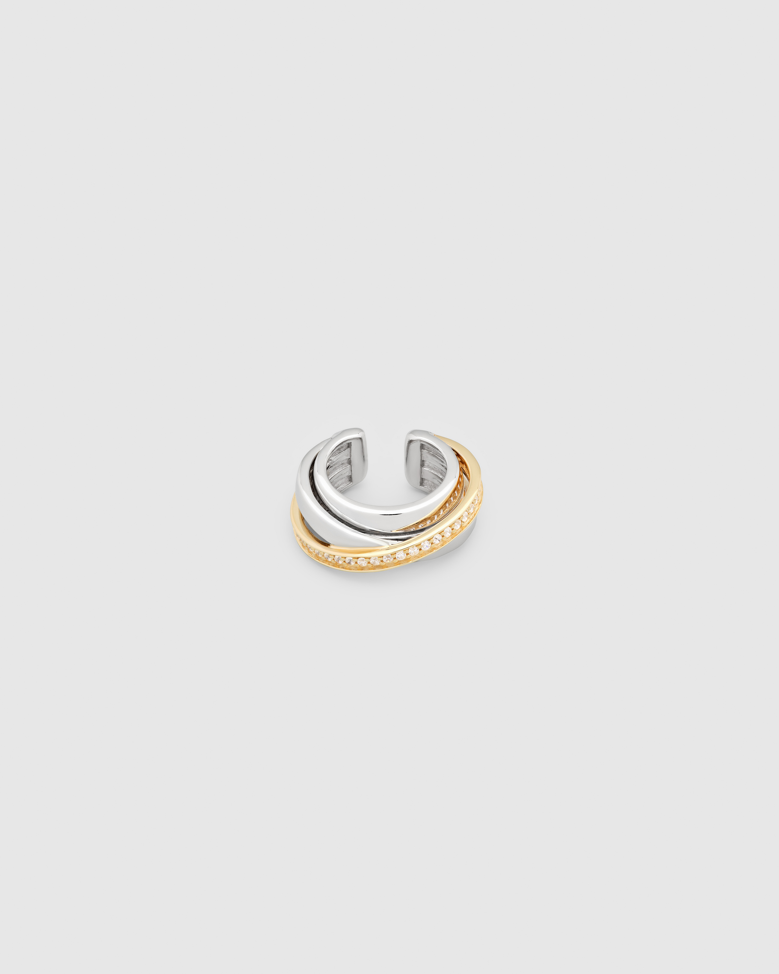 Tom Wood: Orb Ring Slim Black Spinel (Silver) | DSMNY E-SHOP