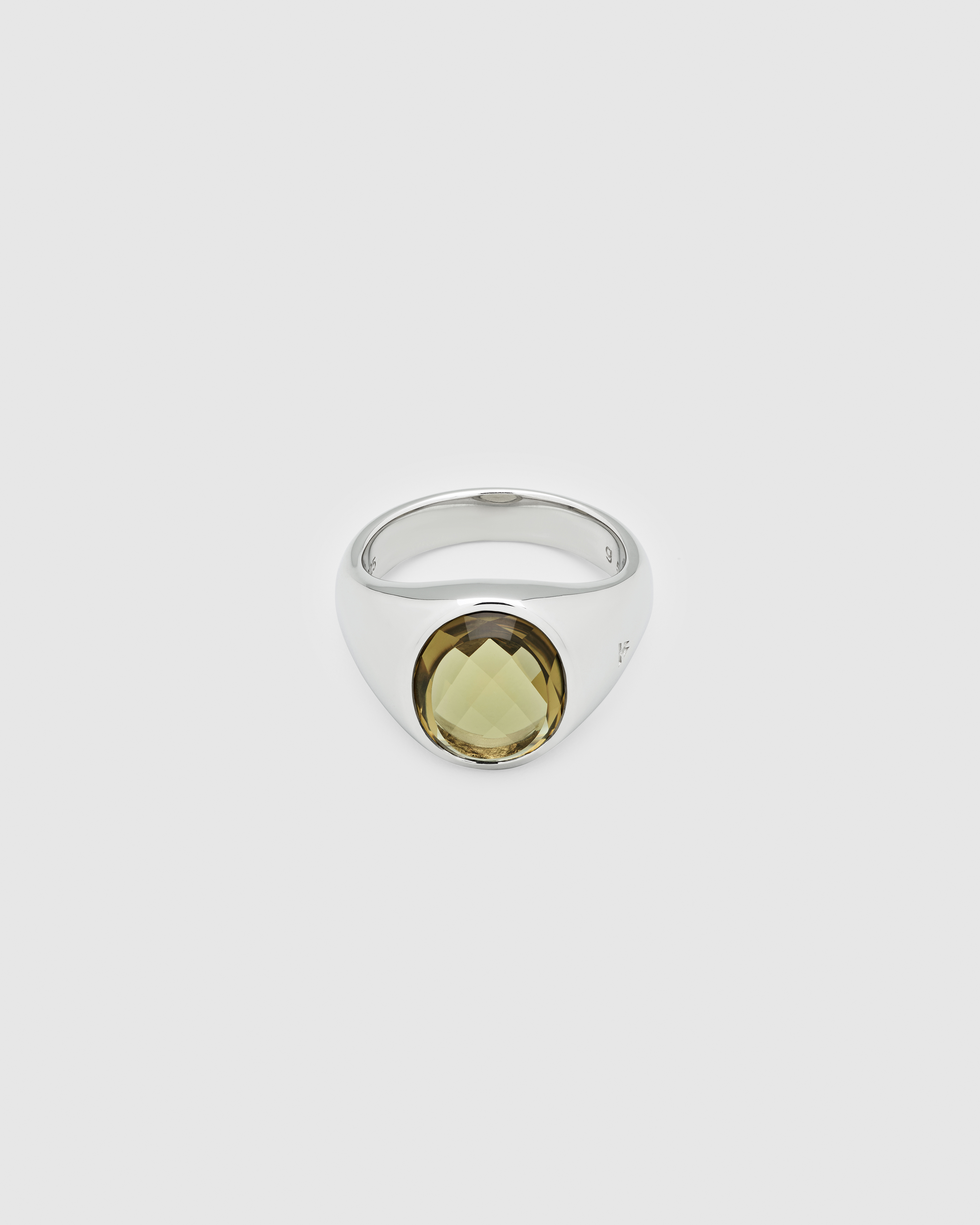 Lizzie Ring Olive Quartz - Tom Wood Project Official Online Store
