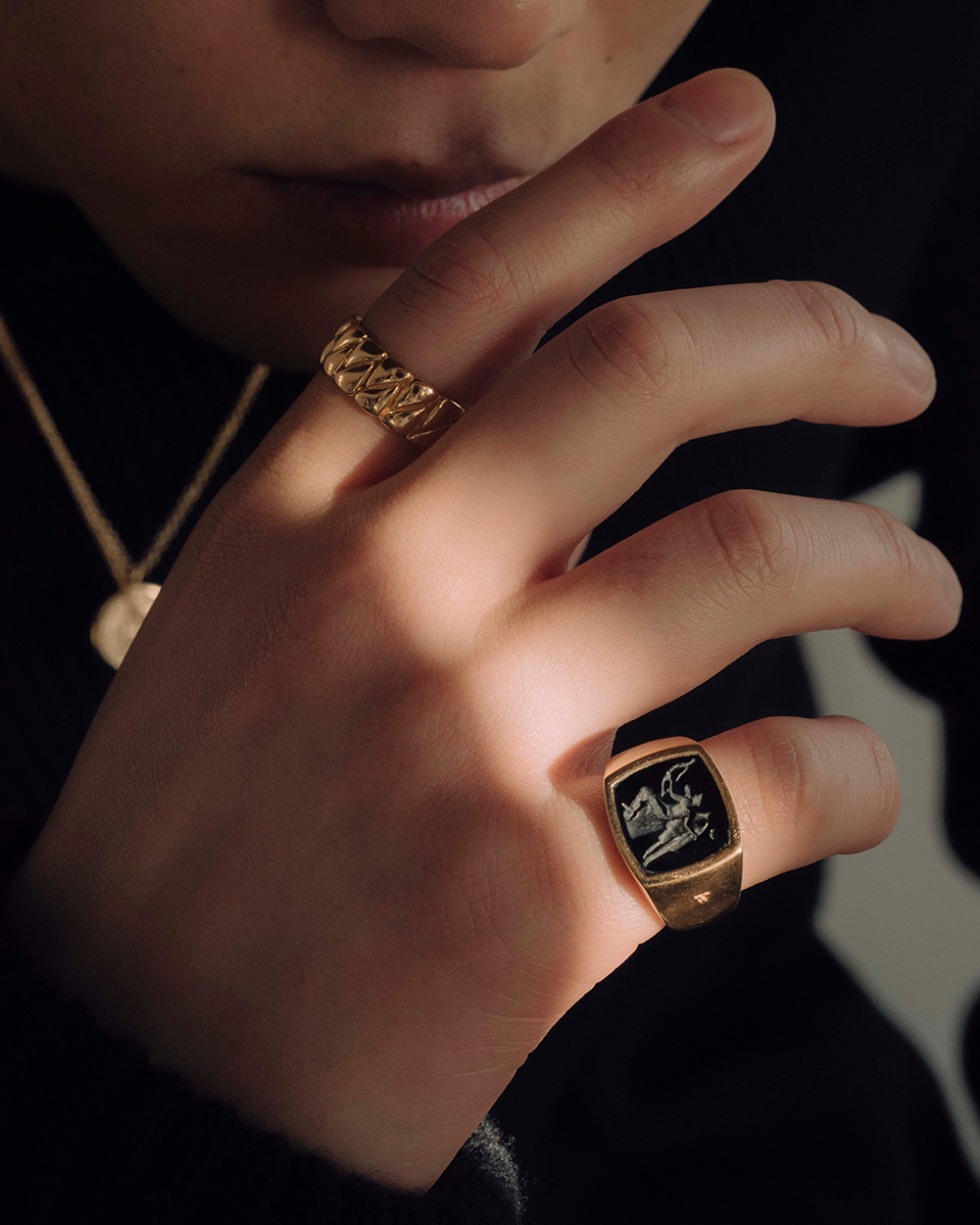 Link Band Ring Gold - Tom Wood Project Official Online Store