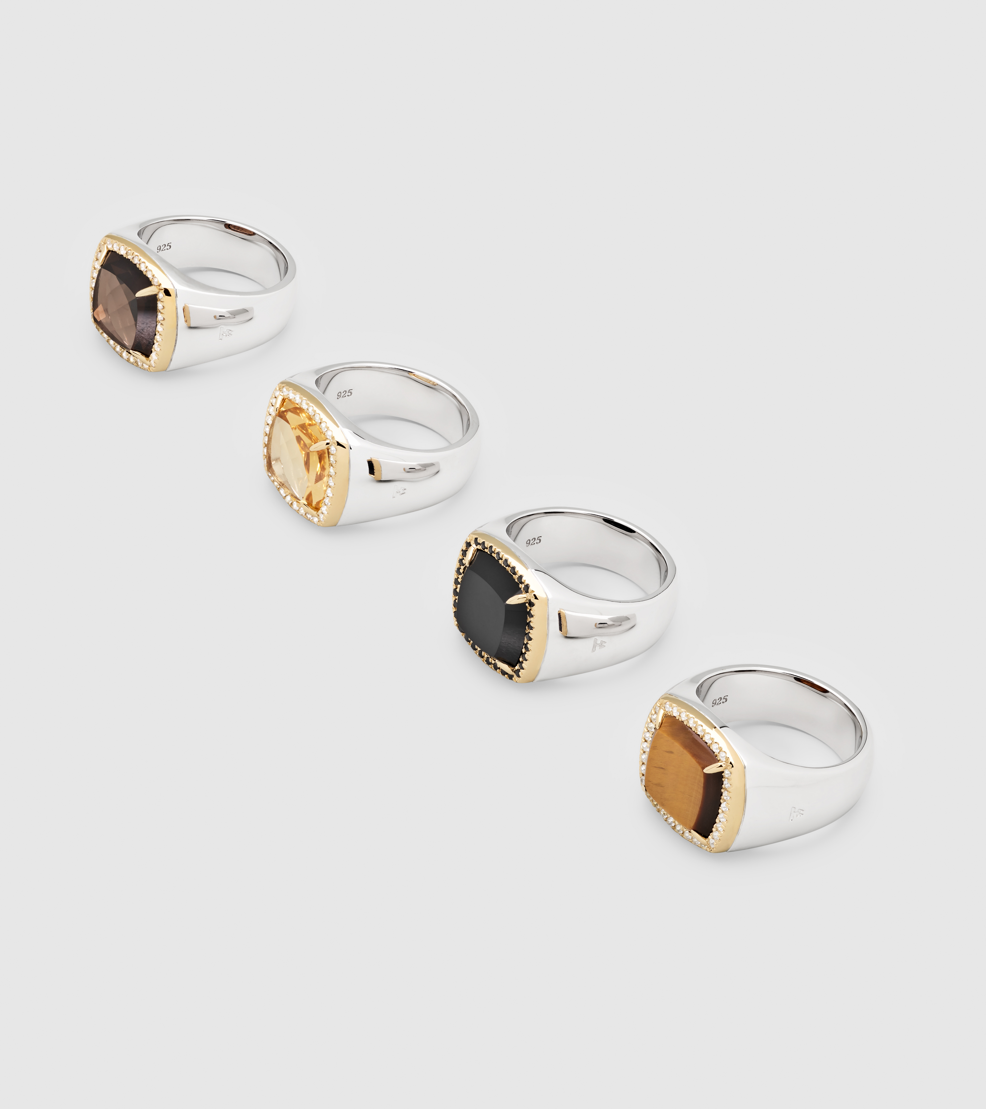 May Ring Black Onyx with Diamonds - Tom Wood Project Official 