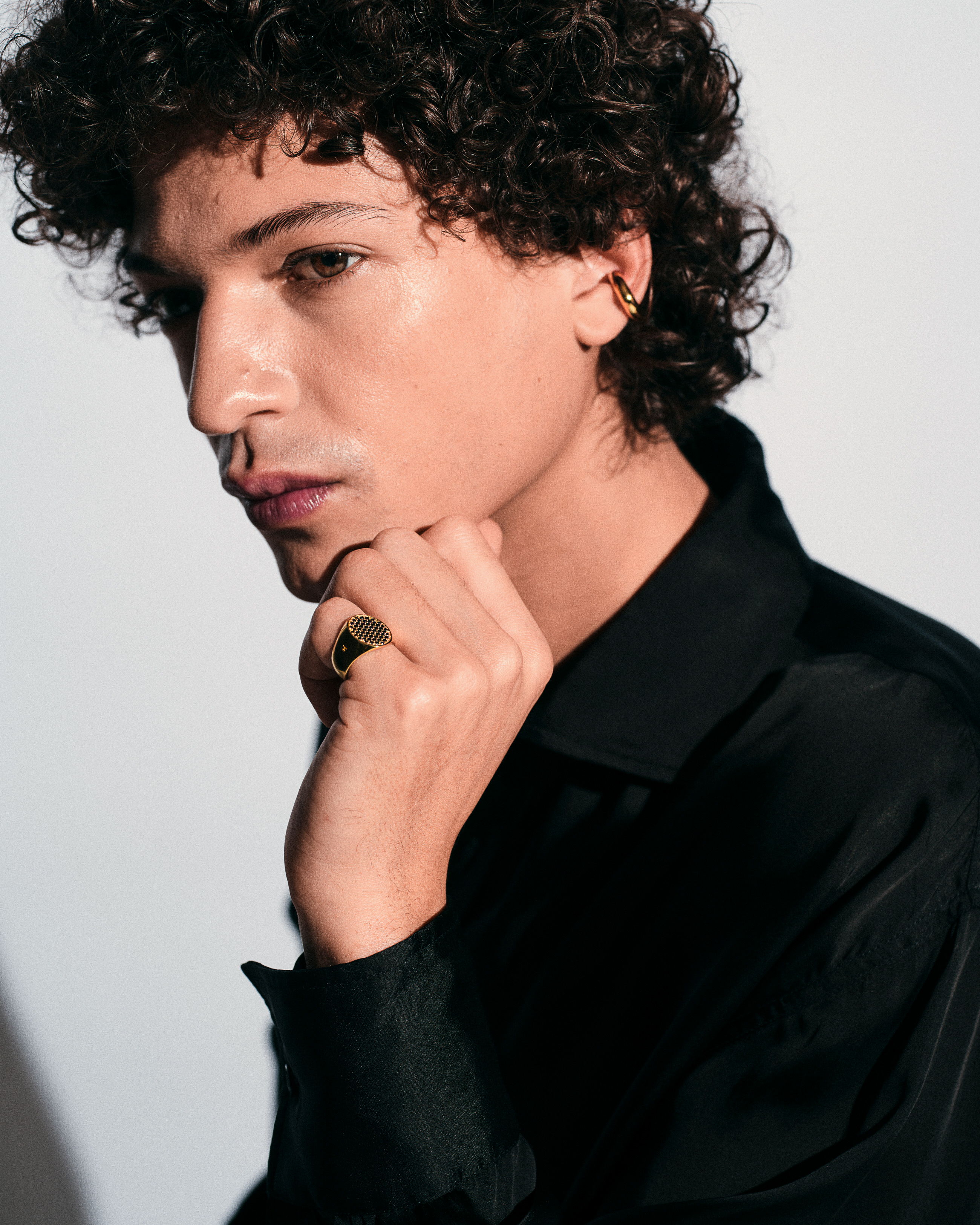 OVY w double oval pinkie ring 12号 Pinkie Oval White Topaz - Tom Wood Project Official Online Store