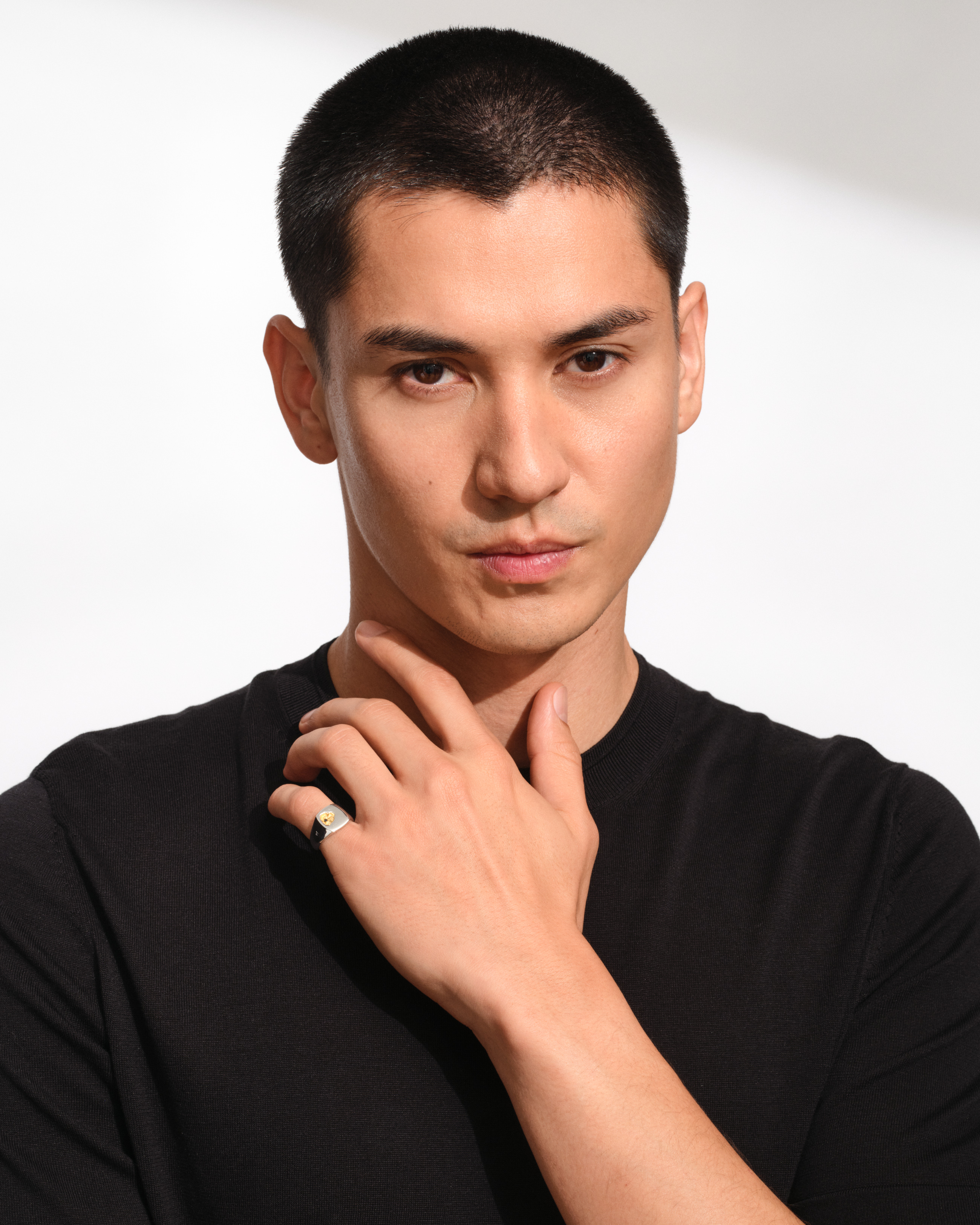 Mined Ring Large Black Diamond - Tom Wood Project Official