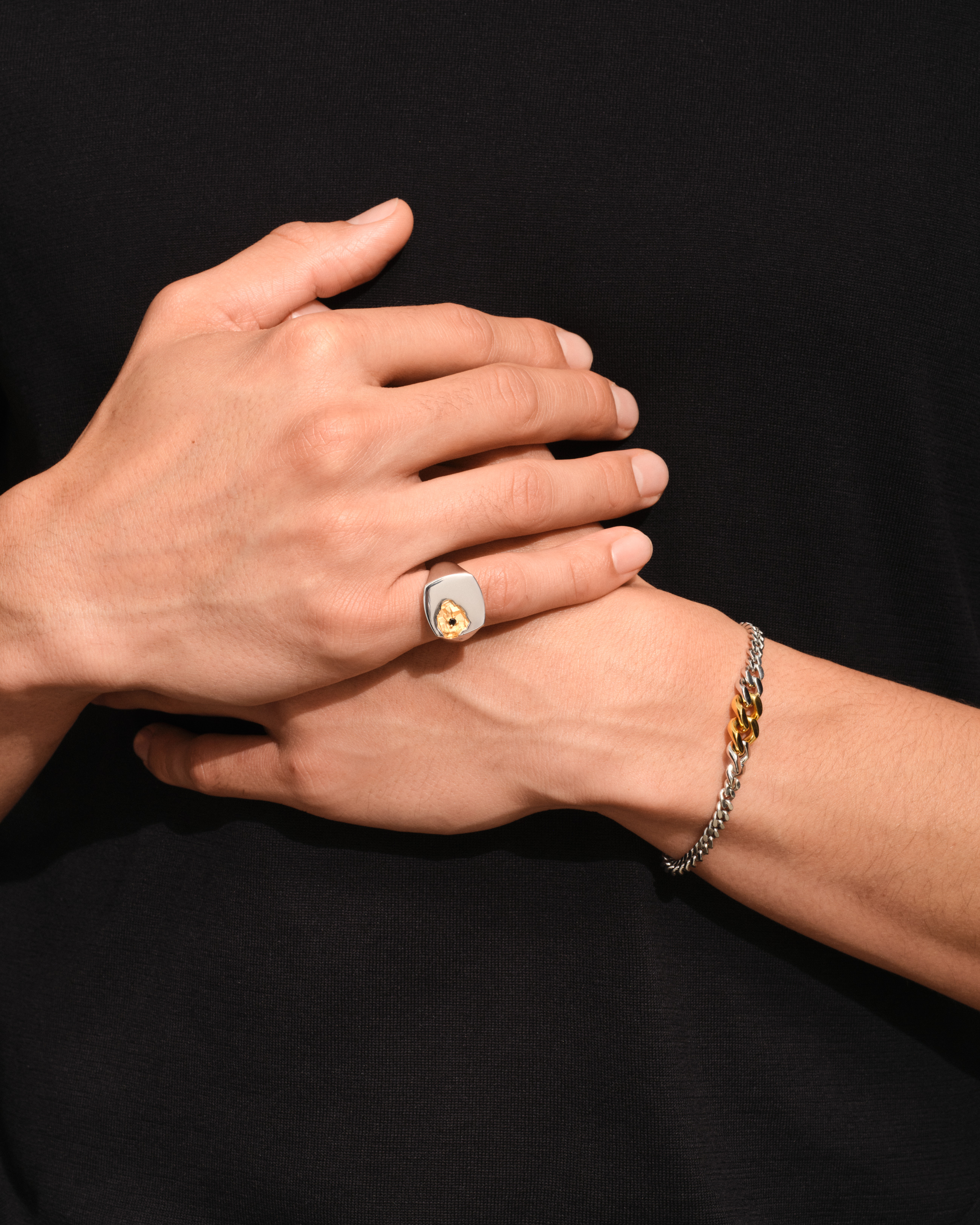 Mined Ring Large Diamond - Tom Wood Project Official Online